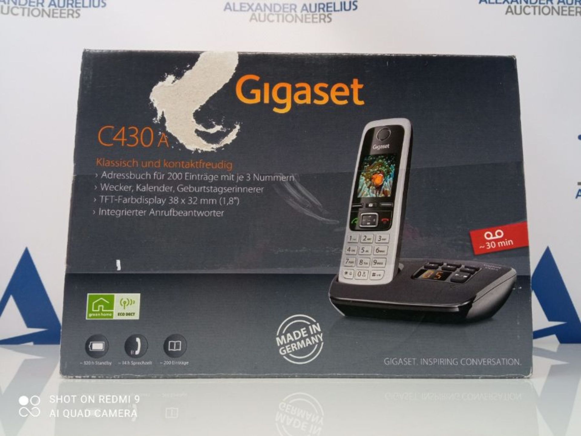 RRP £64.00 Gigaset C430A Schnurloses Telefon mit Anrufbeantworter (DECT Telefon mit Freisprechfun