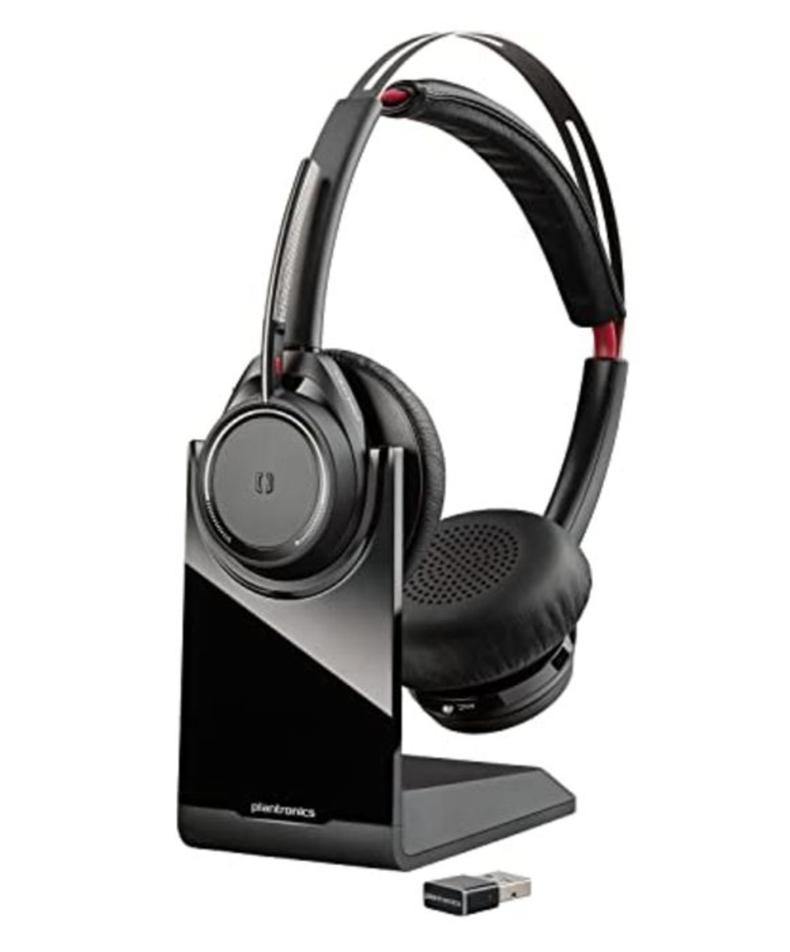 RRP £140.00 Poly - Voyager Focus UC with Charge Stand (Plantronics) - Bluetooth Dual-Ear (Stereo) - Image 7 of 9