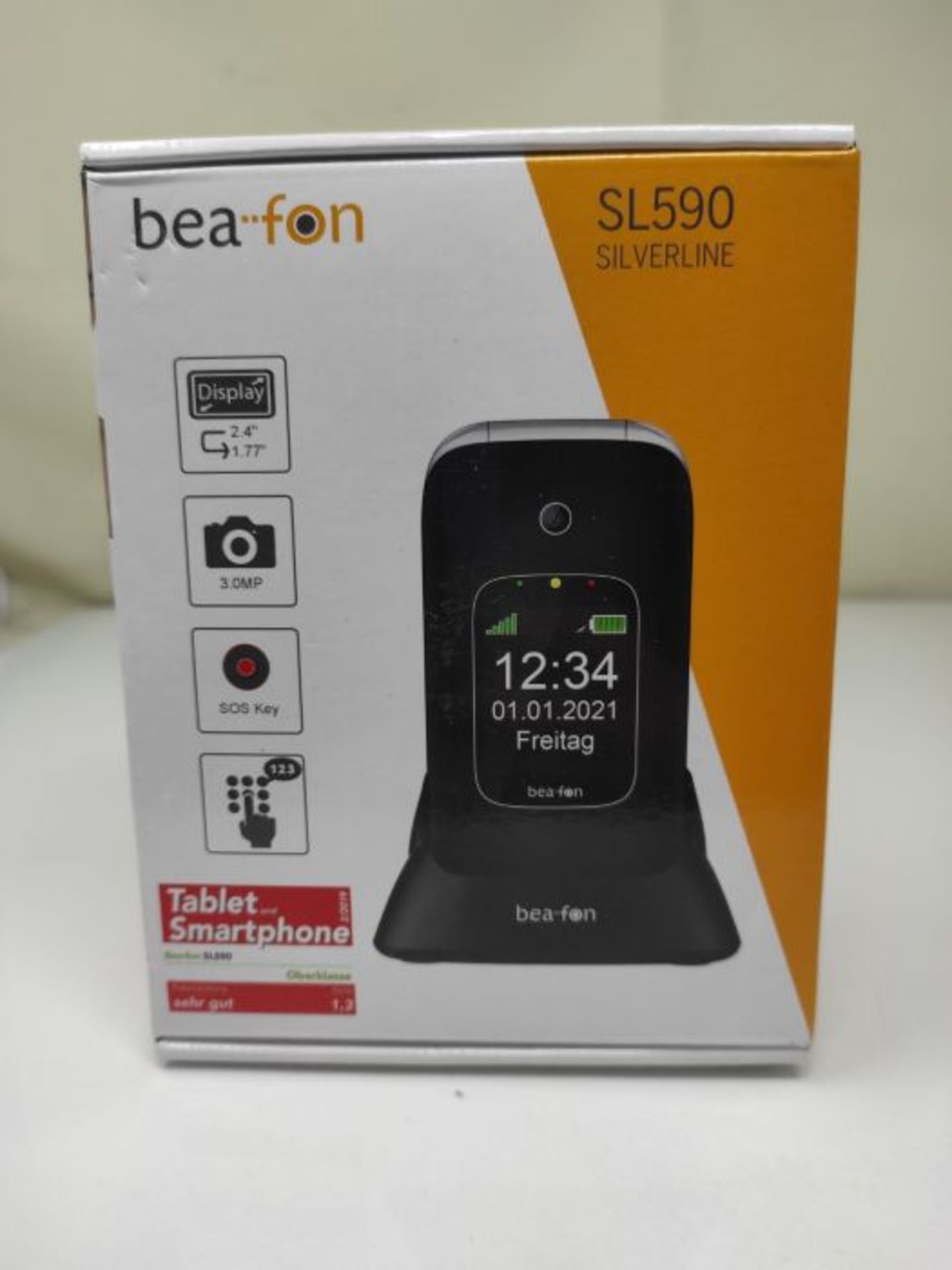 RRP £52.00 Beafon SL590 Flip Mobile Phone with Bluetooth Hands Function Black - Image 8 of 9
