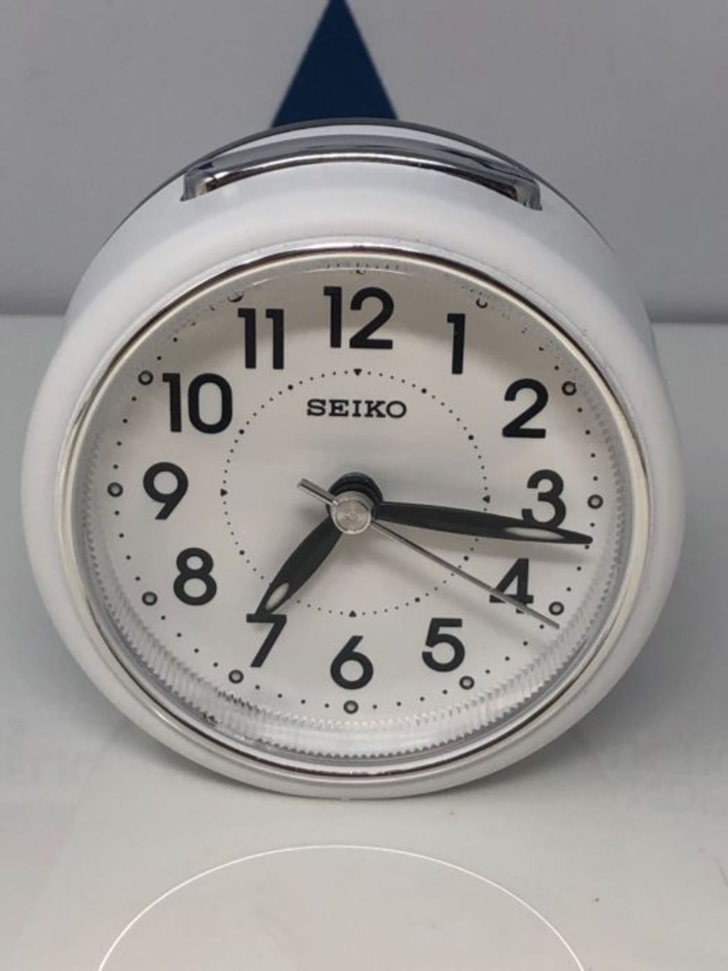 Seiko Alarm Clock Analog Weiss Ear QHE125W - Image 2 of 3