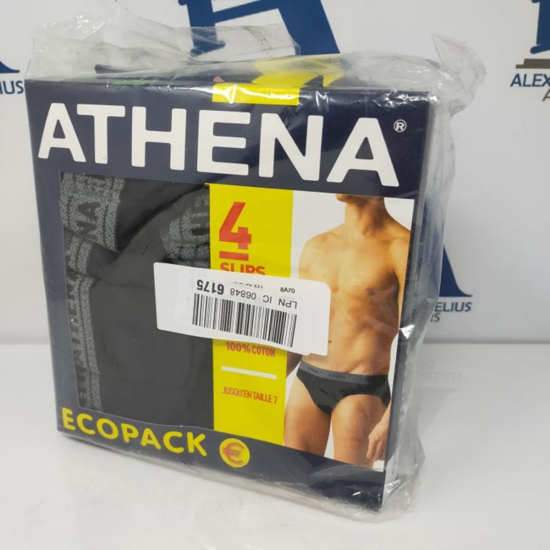 ATHENA Men's Promo Basic Coton Knickers, Multicolour (Noir/Noir/Noir/Noir/Bleu/Noir/Bl - Image 2 of 3