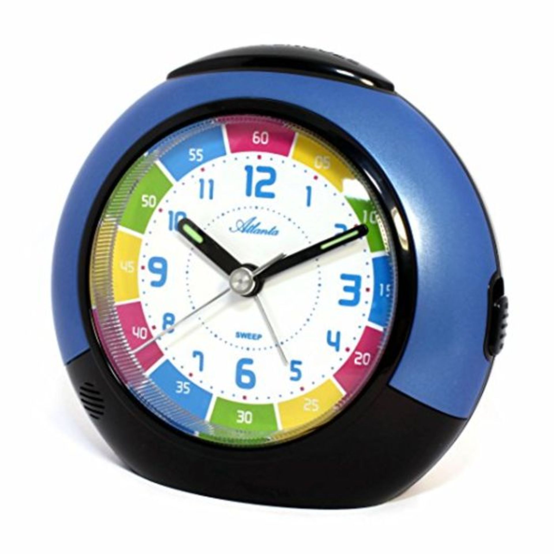 Children's Alarm Clock Analogue Blue - Atlanta 1678-5