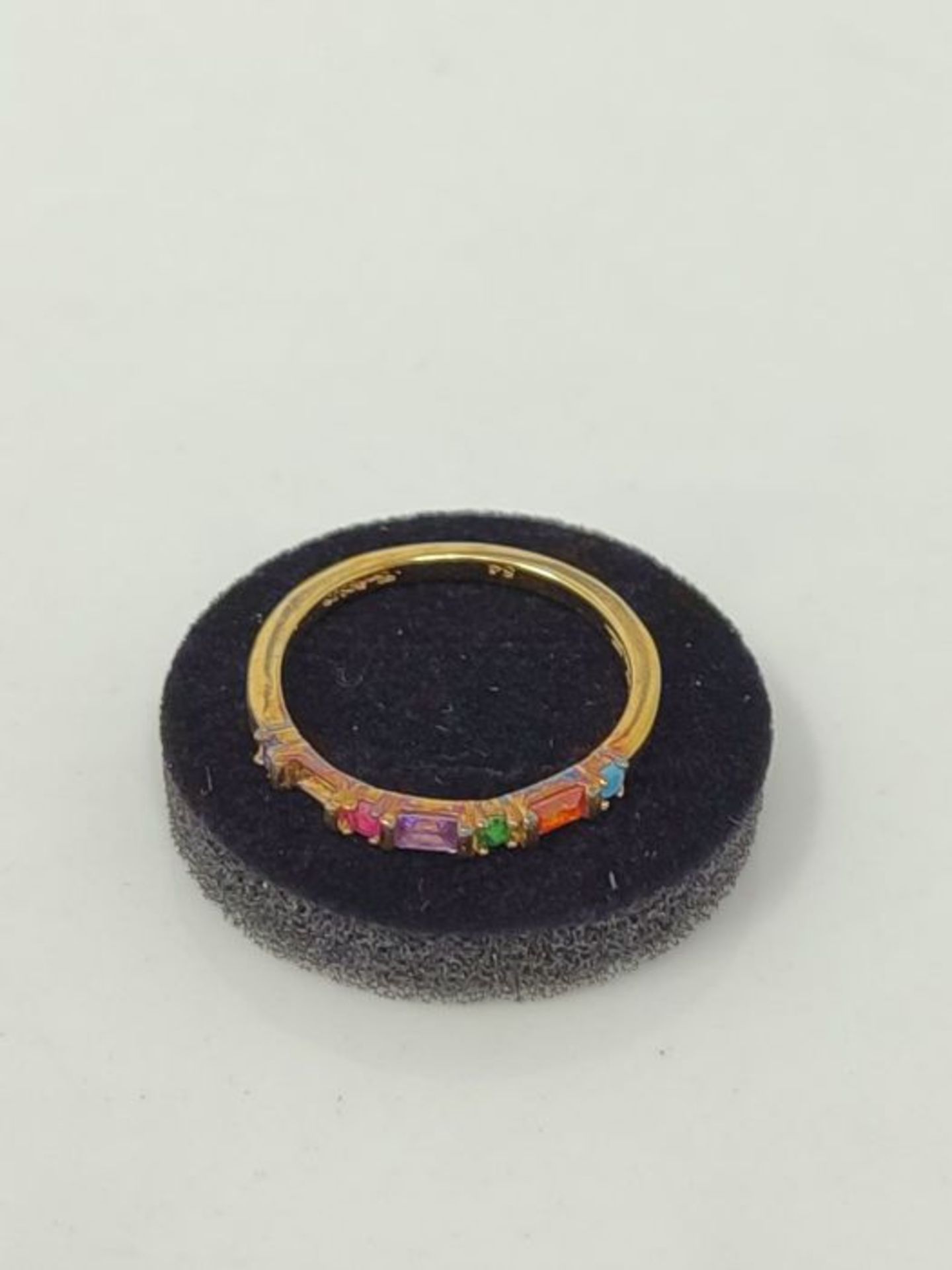 RRP £88.00 THOMAS SABO Ring mit mehrfarbigen Zirkonia Steinen in Rund- und Baguette-Schliff, 750 - Image 2 of 2