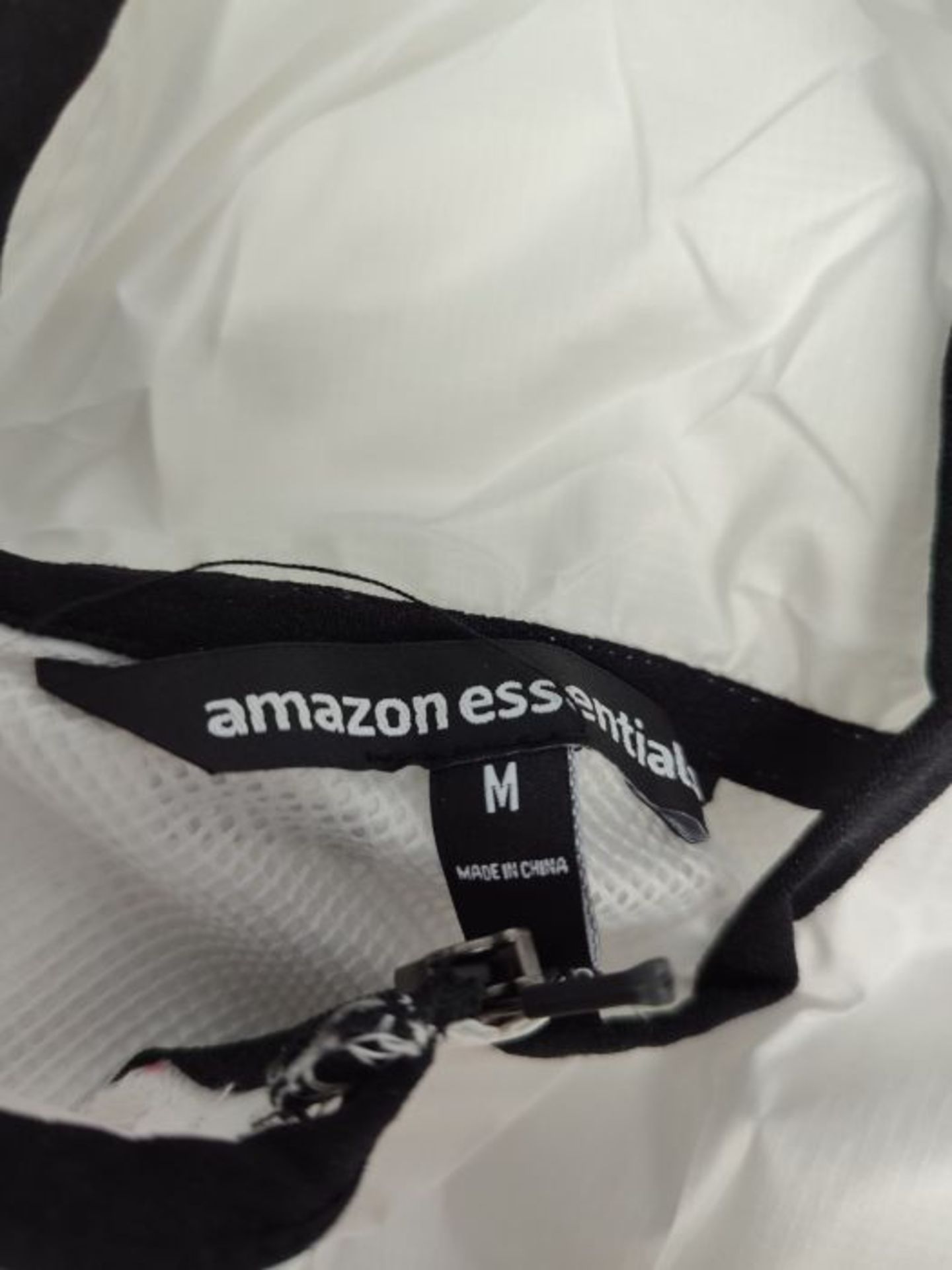 Amazon Essentials Full-Zip Packable Windbreaker Sweat-Shirt, Blanc, M - Image 3 of 3