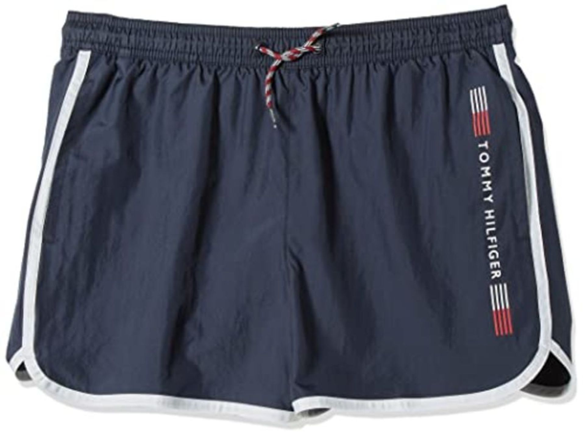 Tommy Hilfiger Boy's Runner Swim Trunks, Desert Sky, 12-14 Years