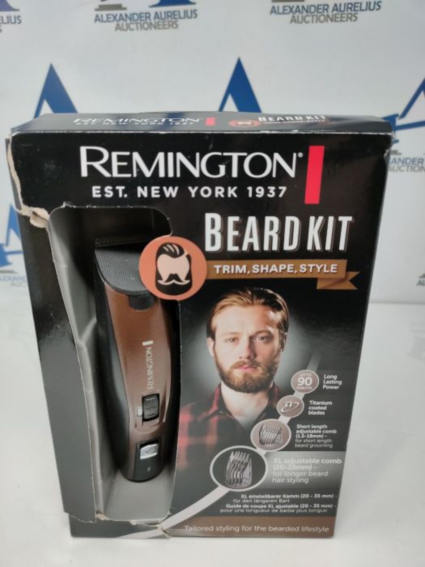 Remington Tondeuse Barbe Homme [Id?ale Barbe Longue] Beard Kit (Lames Titanium Auto-Af