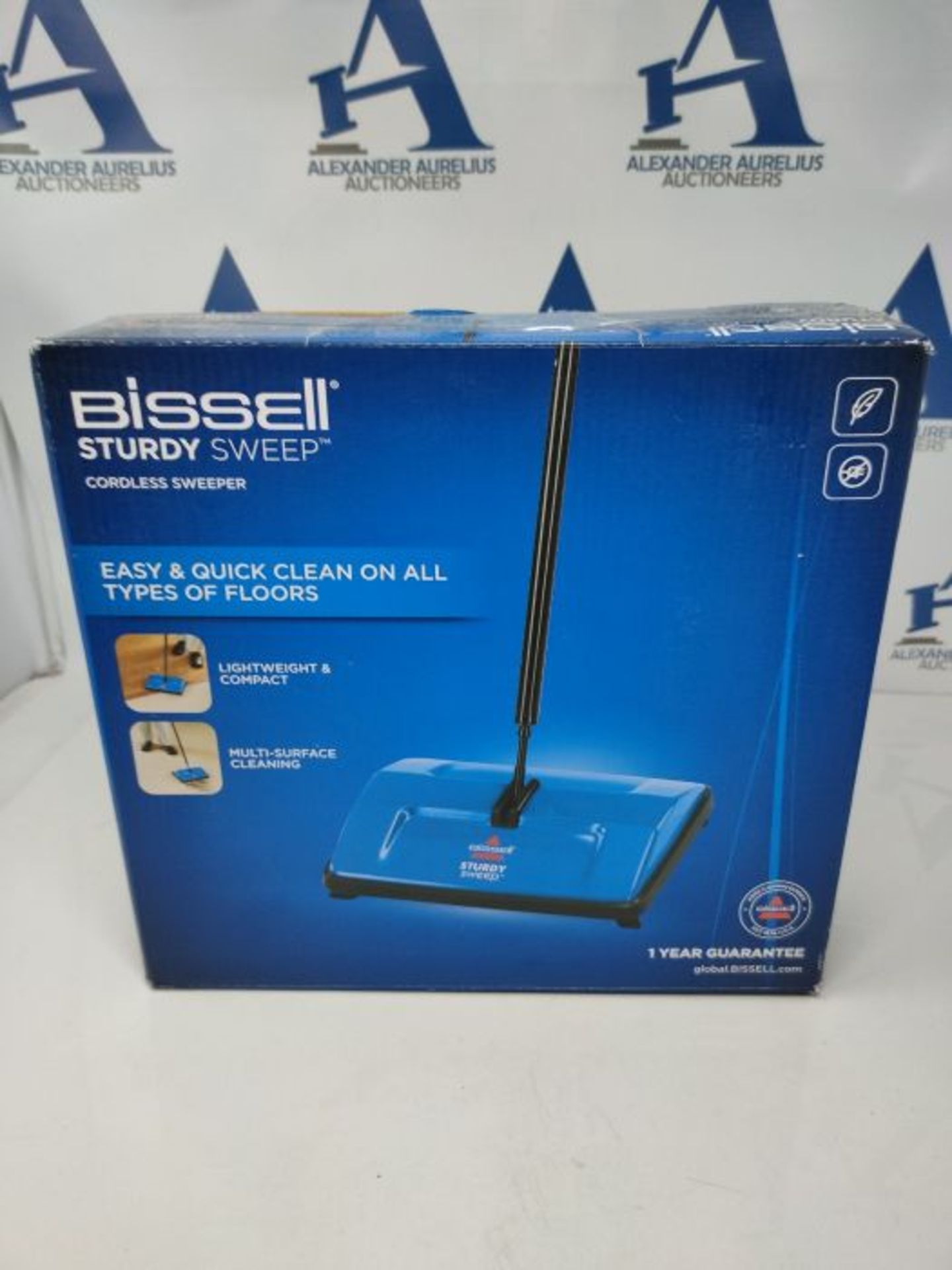 BISSELL Sturdy Sweep | Lightweight Carpet Sweeper | 2402E, Blue - Image 2 of 3