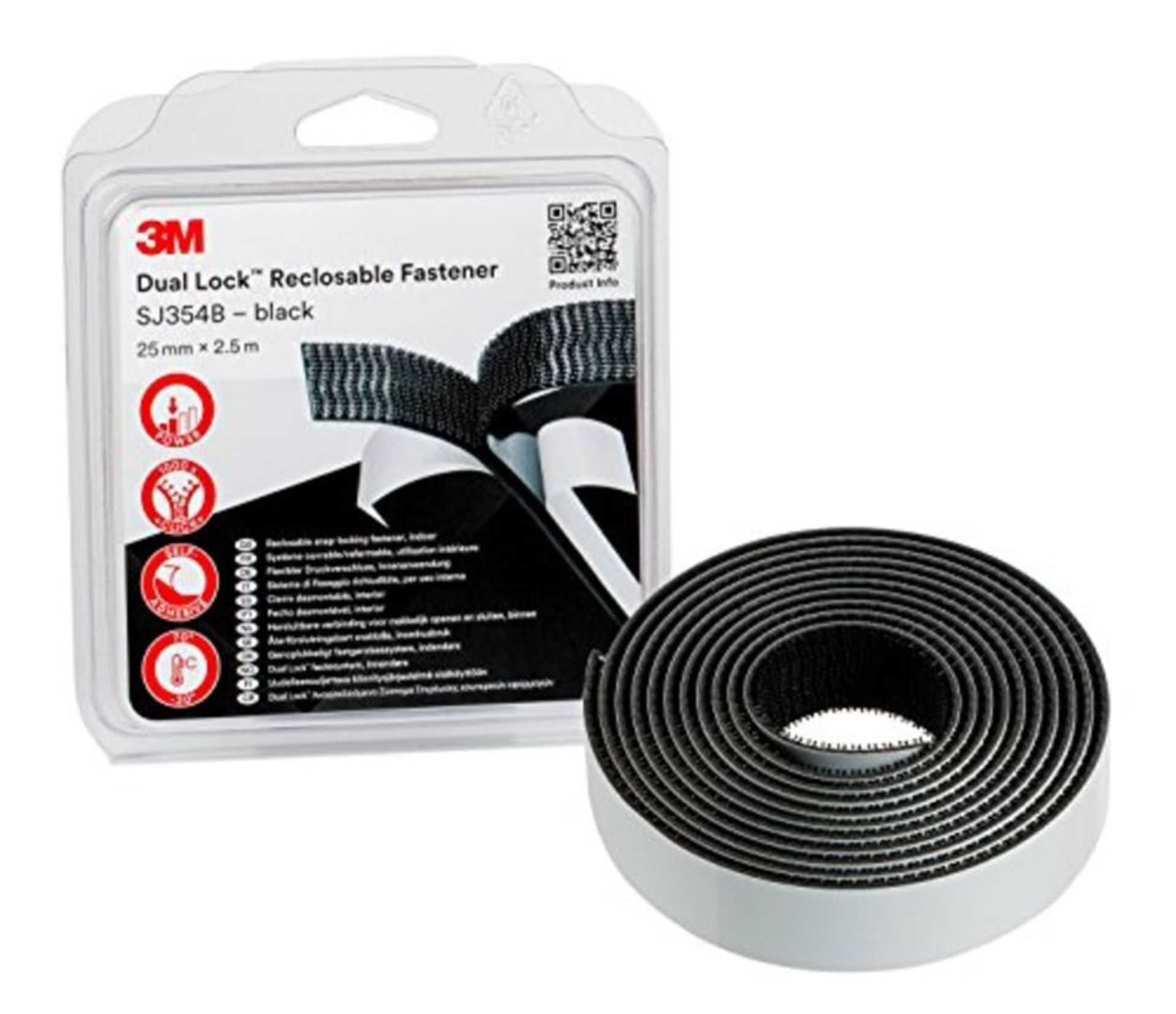 3M Dual Lock Reclosable Fastener SJ354B - bonds well to many low surface energy materi