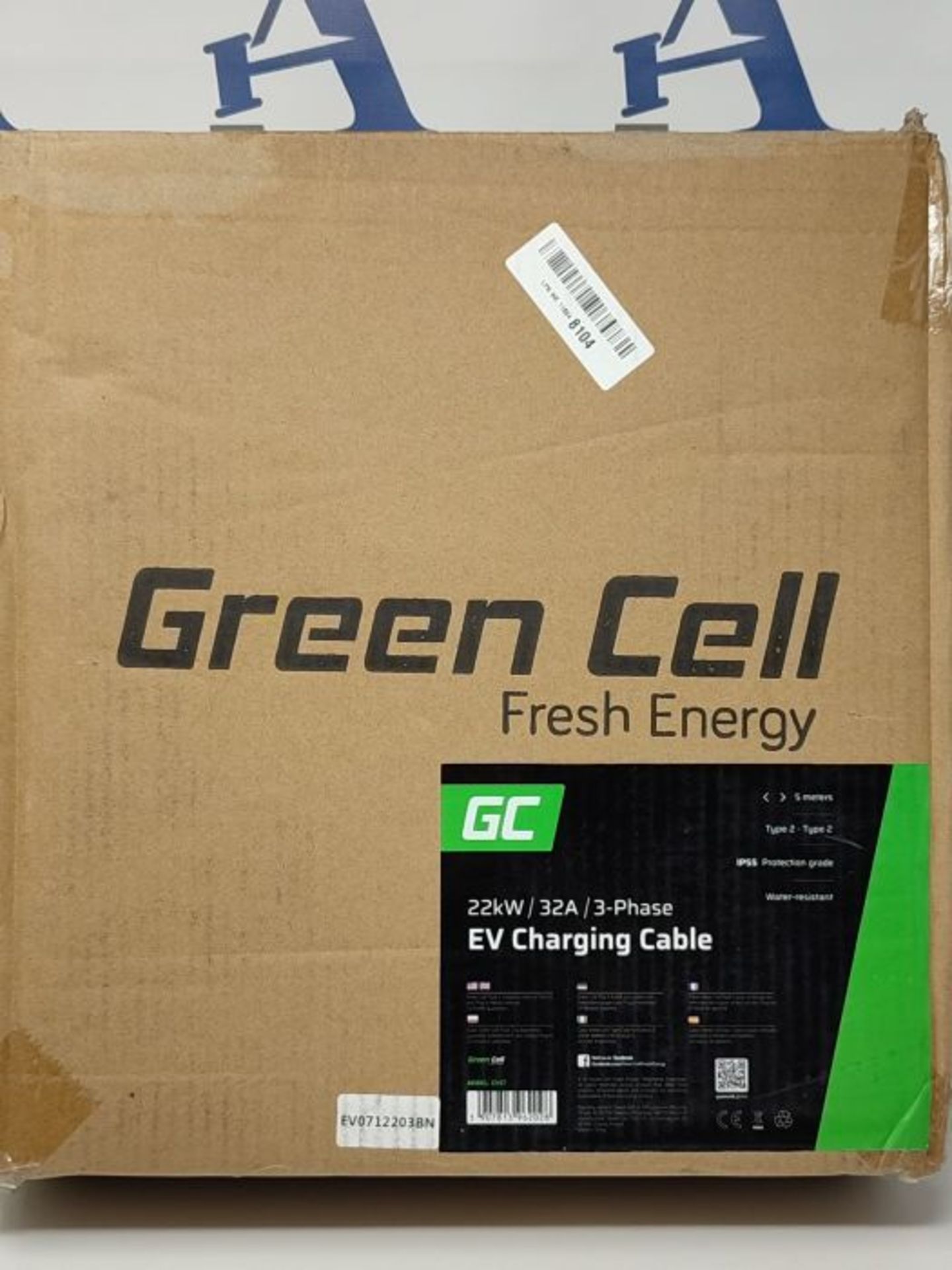 RRP £189.00 Green Cell GC Typ 2 Ladekabel für EV Elektroautos PHEV | 22kW | 32A | 5 Meter | Typ 2 - Bild 2 aus 3