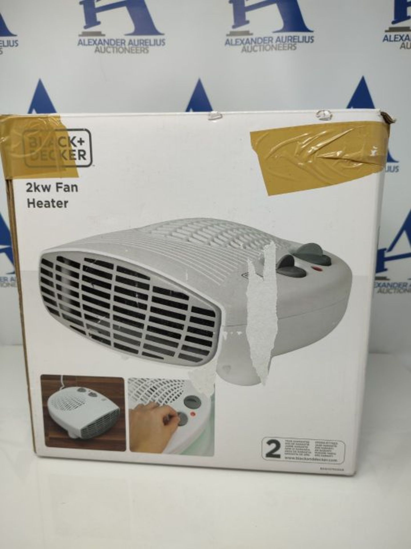 BLACK+DECKER BXSH37005GB Fan Heater, 2 Heat Settings, 1 Fan Setting, Adjustable Thermo - Image 2 of 3