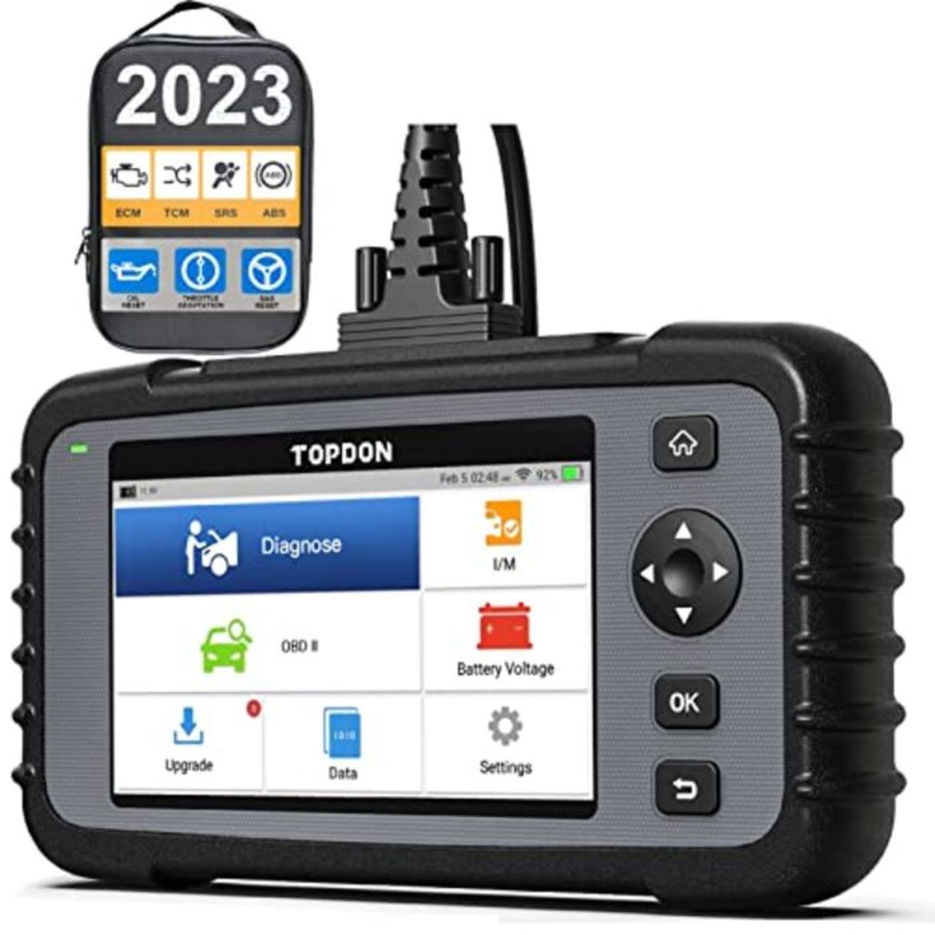 RRP £159.00 TOPDON OBD2 Code reader Scanner ArtiDiag500, Engine ABS SRS Transmission Car Diagnosti