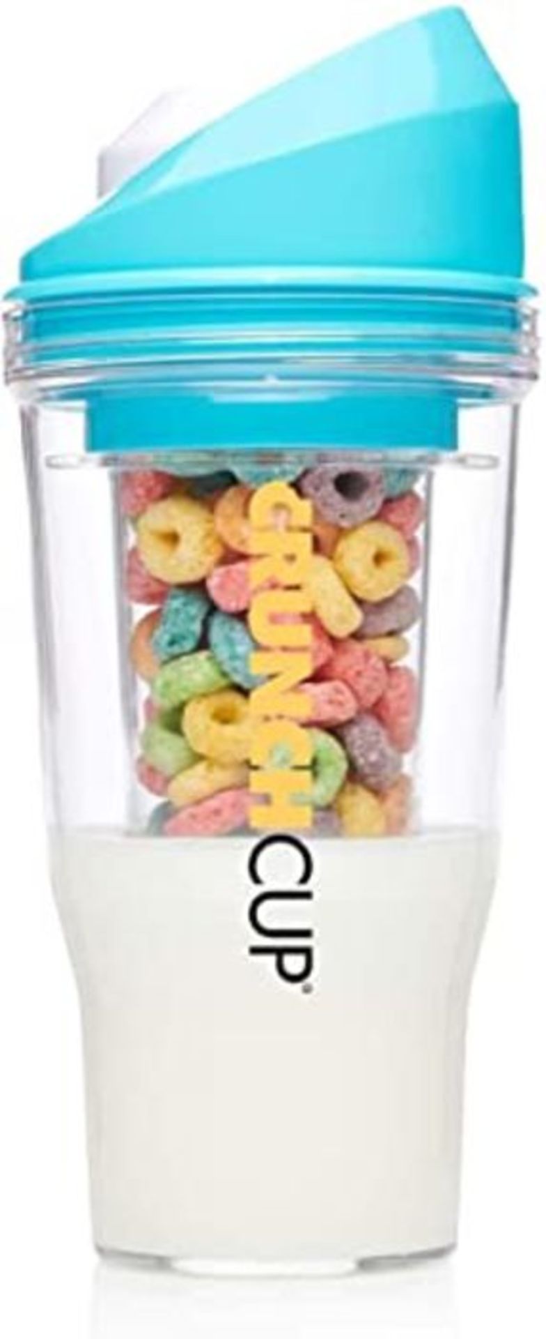 CRUNCHCUP The XL - A Portable Cereal Cup - No Spoon. No Bowl. It's Cereal On The Go. (
