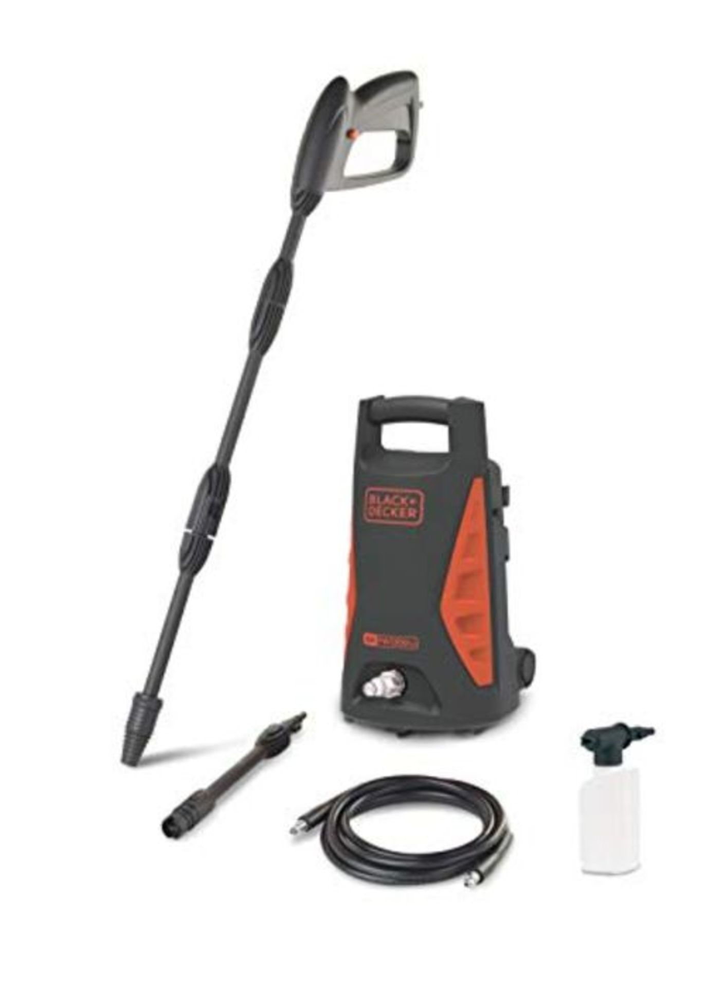 RRP £74.00 Black+Decker BXPW1300TD Hochdruckreiniger, Schwarz