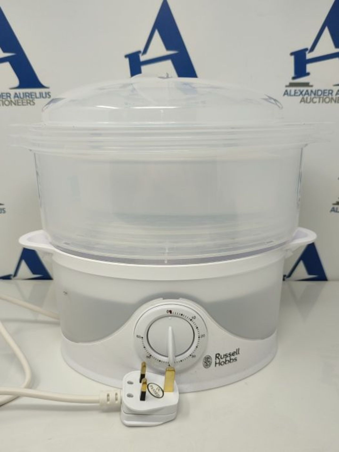 Russell Hobbs 21140 3-Tier Food Steamer, 800 W, 9 Litre, White - Image 3 of 3