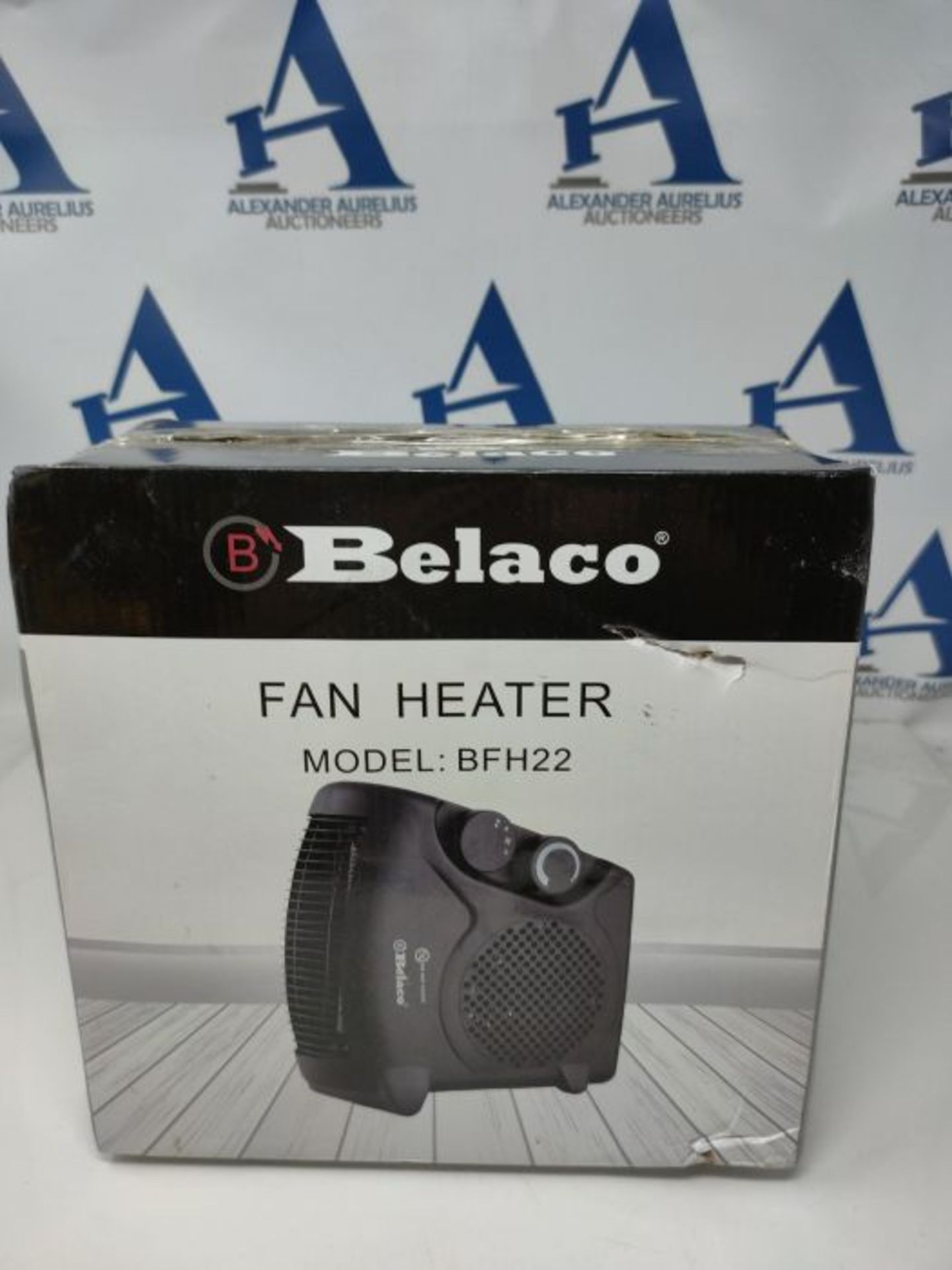 Belaco Fan Heater 2 Heat Settings 1000/2000W Electric Heaters Overheat Protection BFH2 - Image 2 of 6