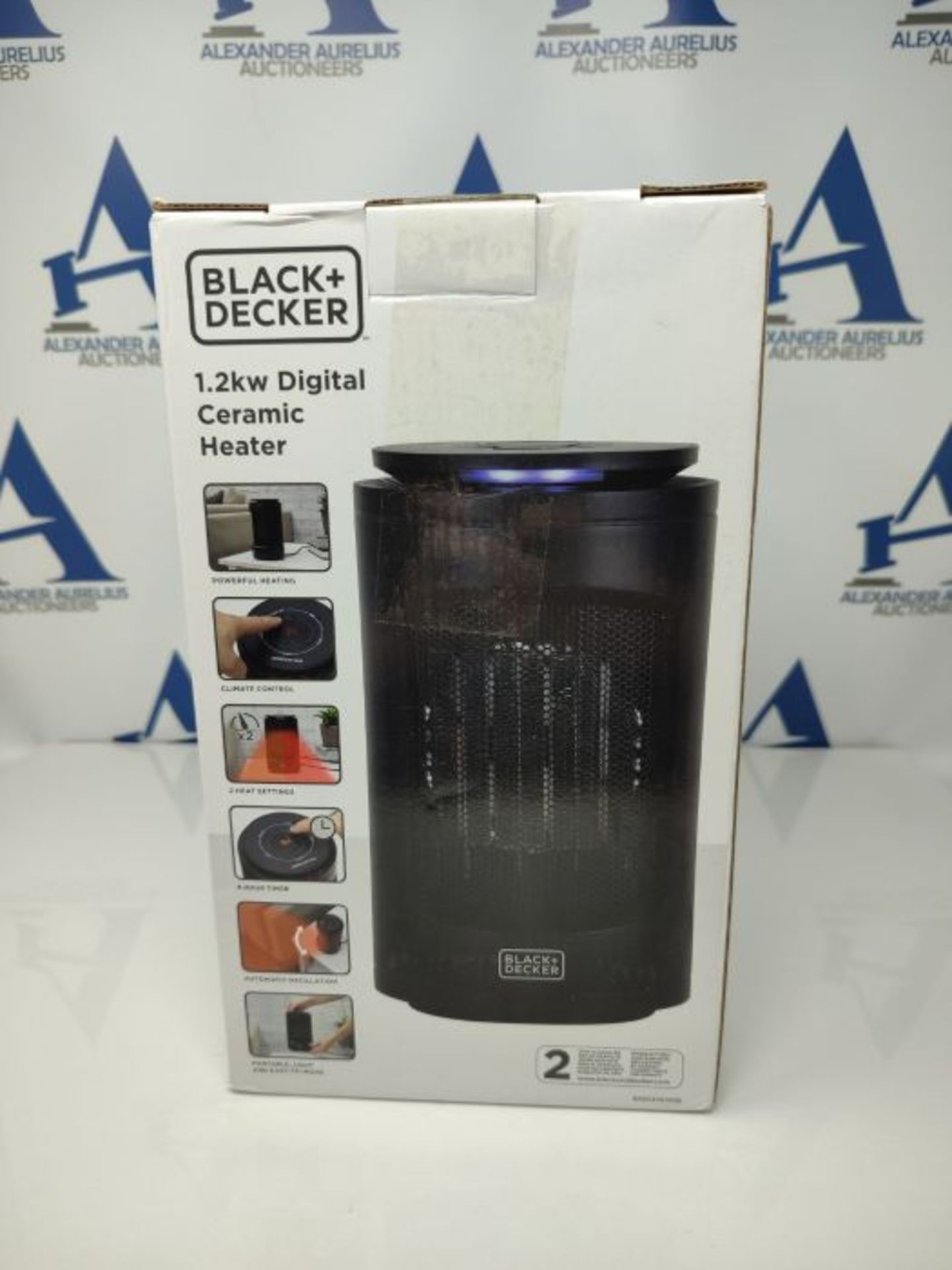 BLACK+DECKER BXSH37013GB Digital Ceramic Tower Heater with Climate Control, 9 Hour Tim - Image 2 of 6