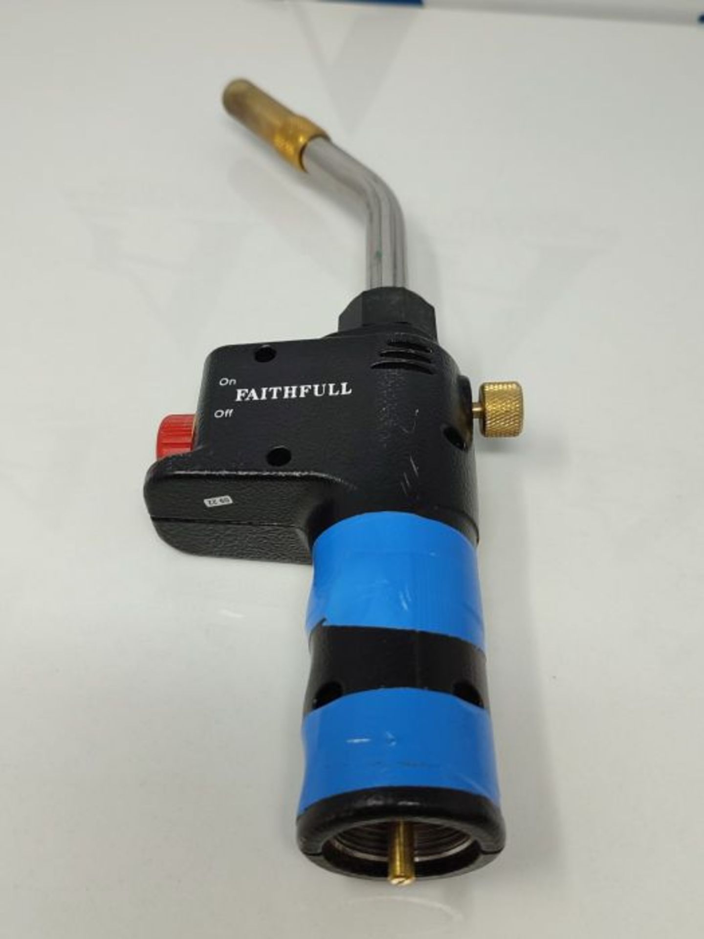 Faithfull FAIGZPROAUTO Quick Auto Power Gas Torch CGA600 Connection (MAPP/PRO Gas) - Image 3 of 3