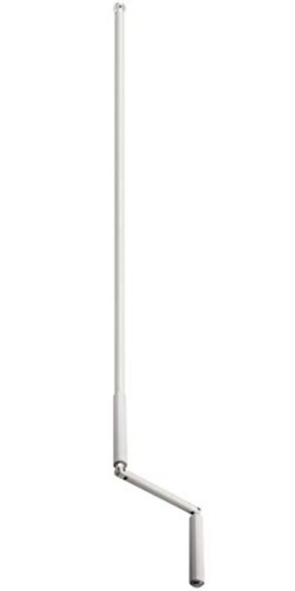 Schellenberg 11114 Kurbelstange mit Sicherungsclip 140 cm, pre-Assembled, White