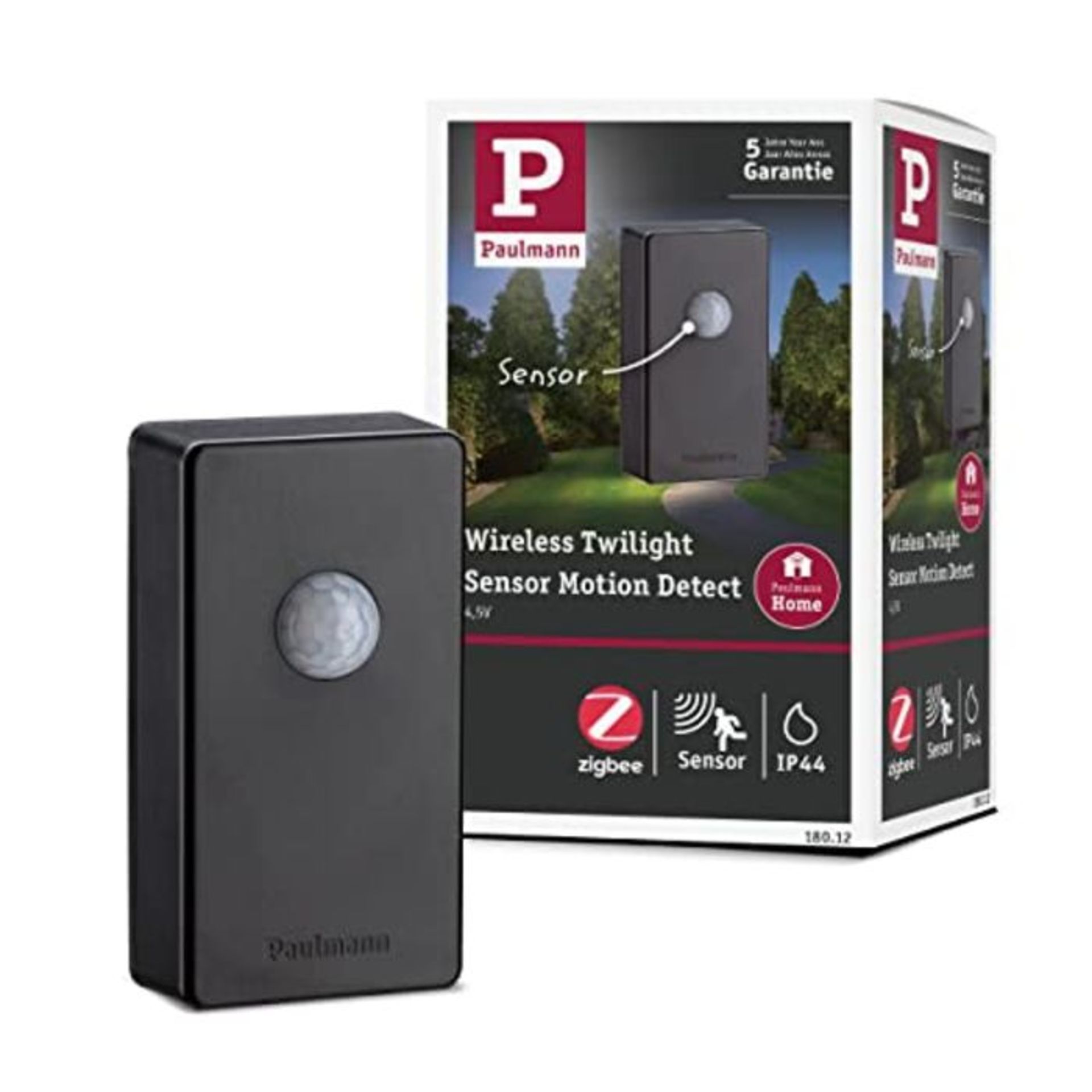 Paulmann 18012 Plug & Shine SmartHome Zigbee Radio Dusk Motion Outdoor Lighting Anthra