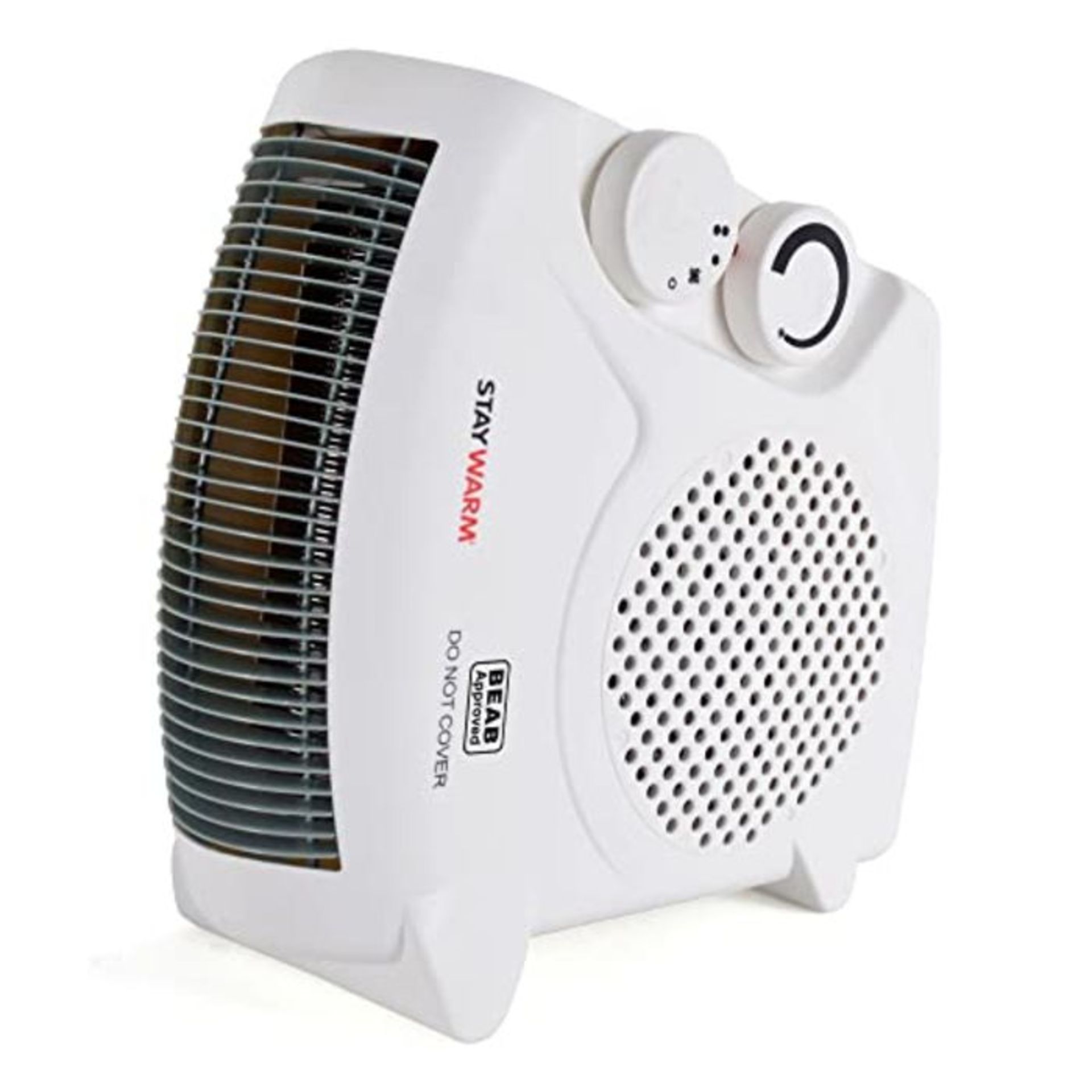 STAYWARM® 2000w Upright and Flatbed Fan Heater with 2 Heat Settings / Cool Blow Fan /