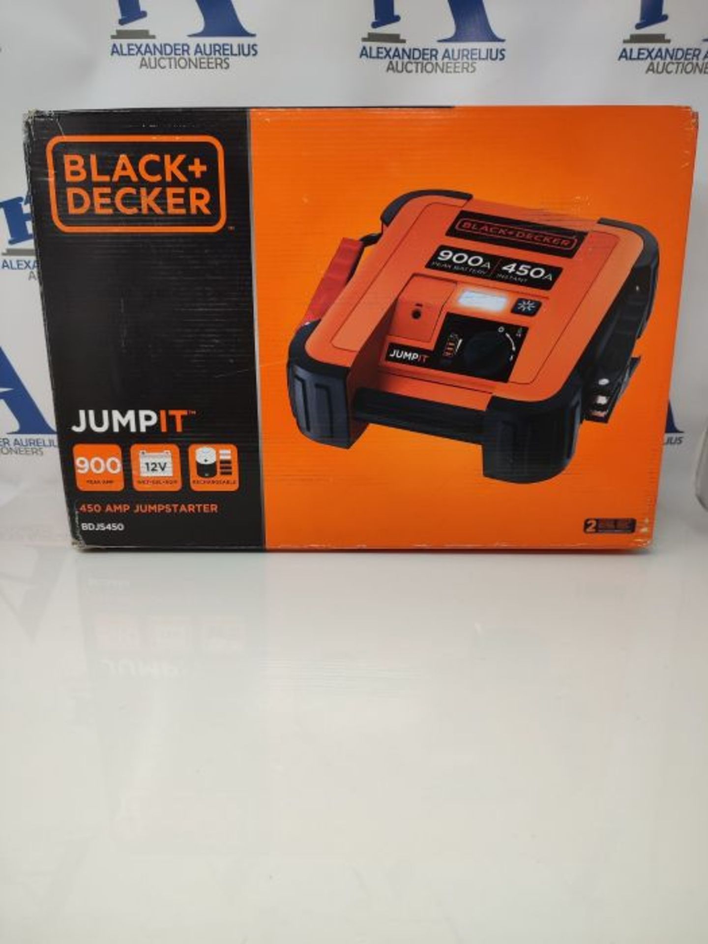 RRP £140.00 Black + Decker BDJS450-QW Sofort-Starthilfe 450A, Verpolungsschutz