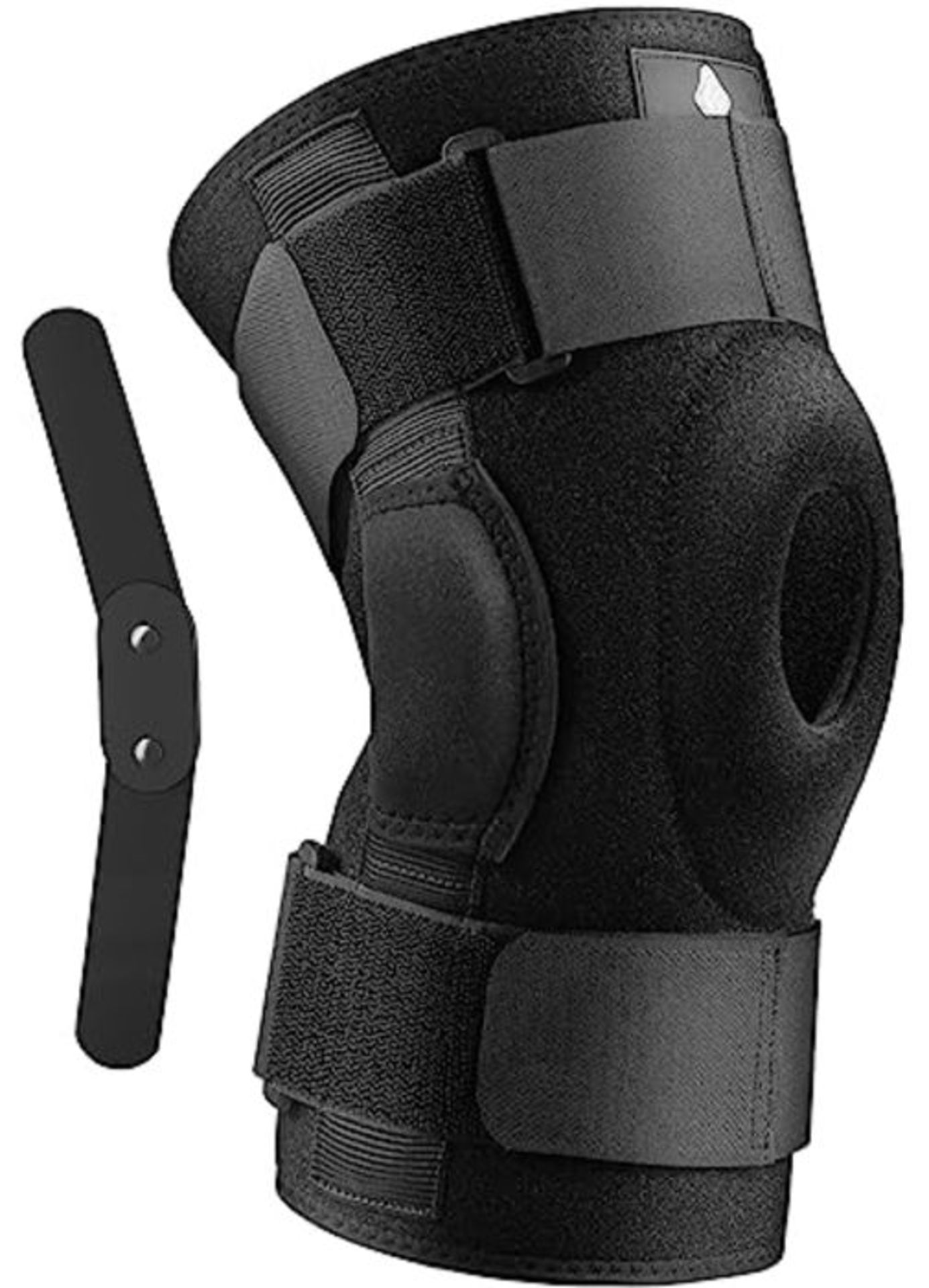 NEENCA Hinged Knee Brace Adjustable Knee Brace with Compression Knee Pack with Open Pa - Image 4 of 6