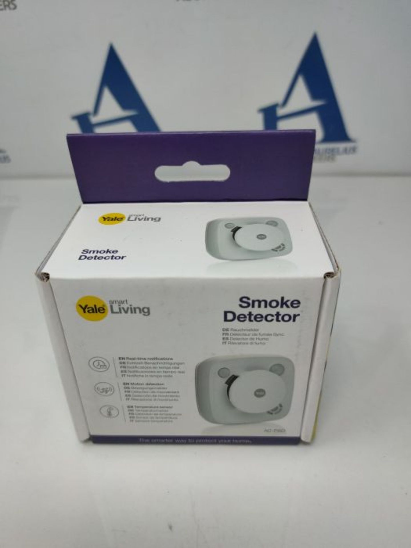 RRP £64.00 Yale AC-PSD Sync Alarm Smoke Detector- Sync Smart Home Alarm - 200 m range - Works wit - Image 2 of 3