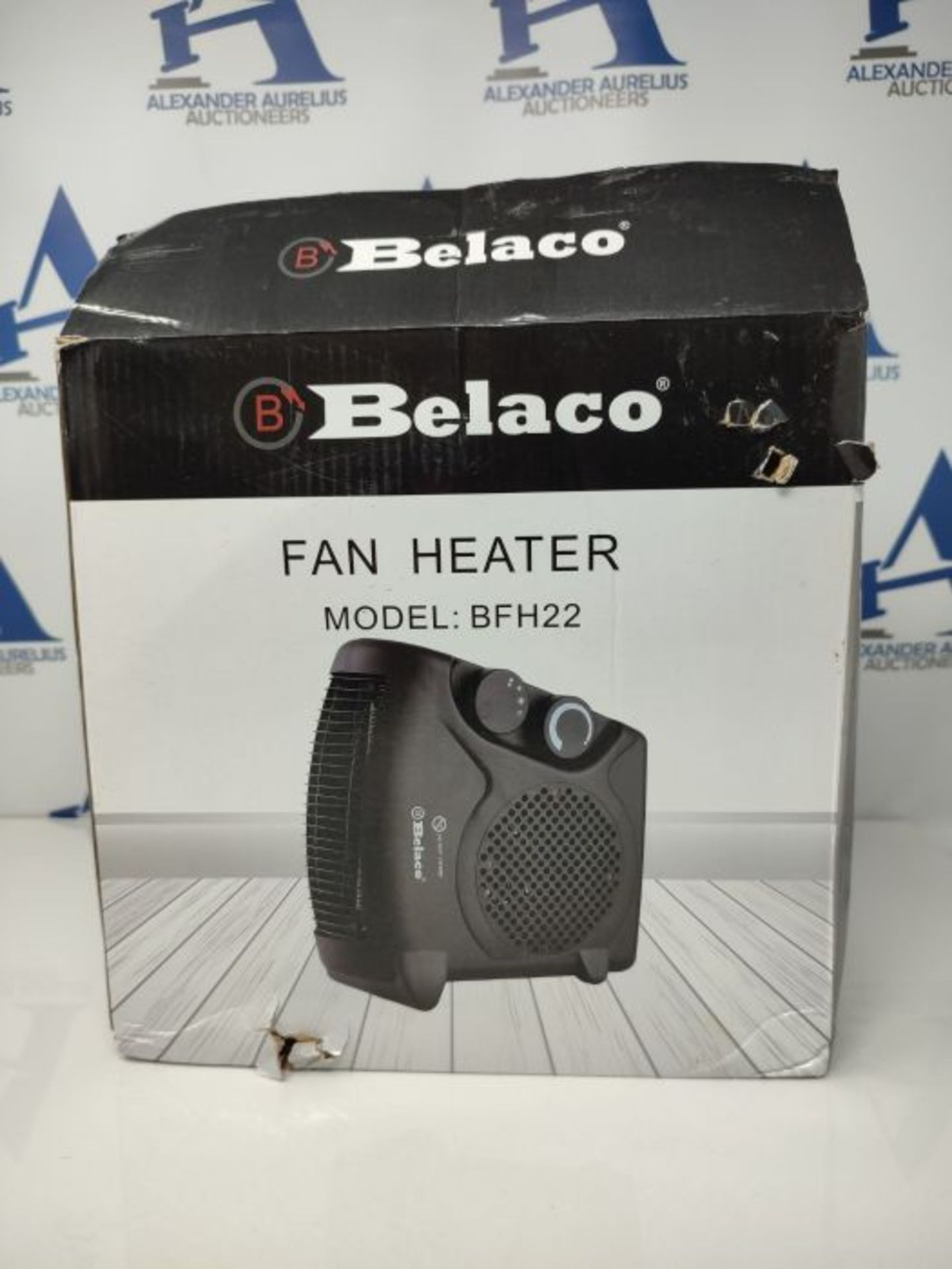 Belaco Fan Heater 2 Heat Settings 1000/2000W Electric Heaters Overheat Protection BFH2 - Image 2 of 6