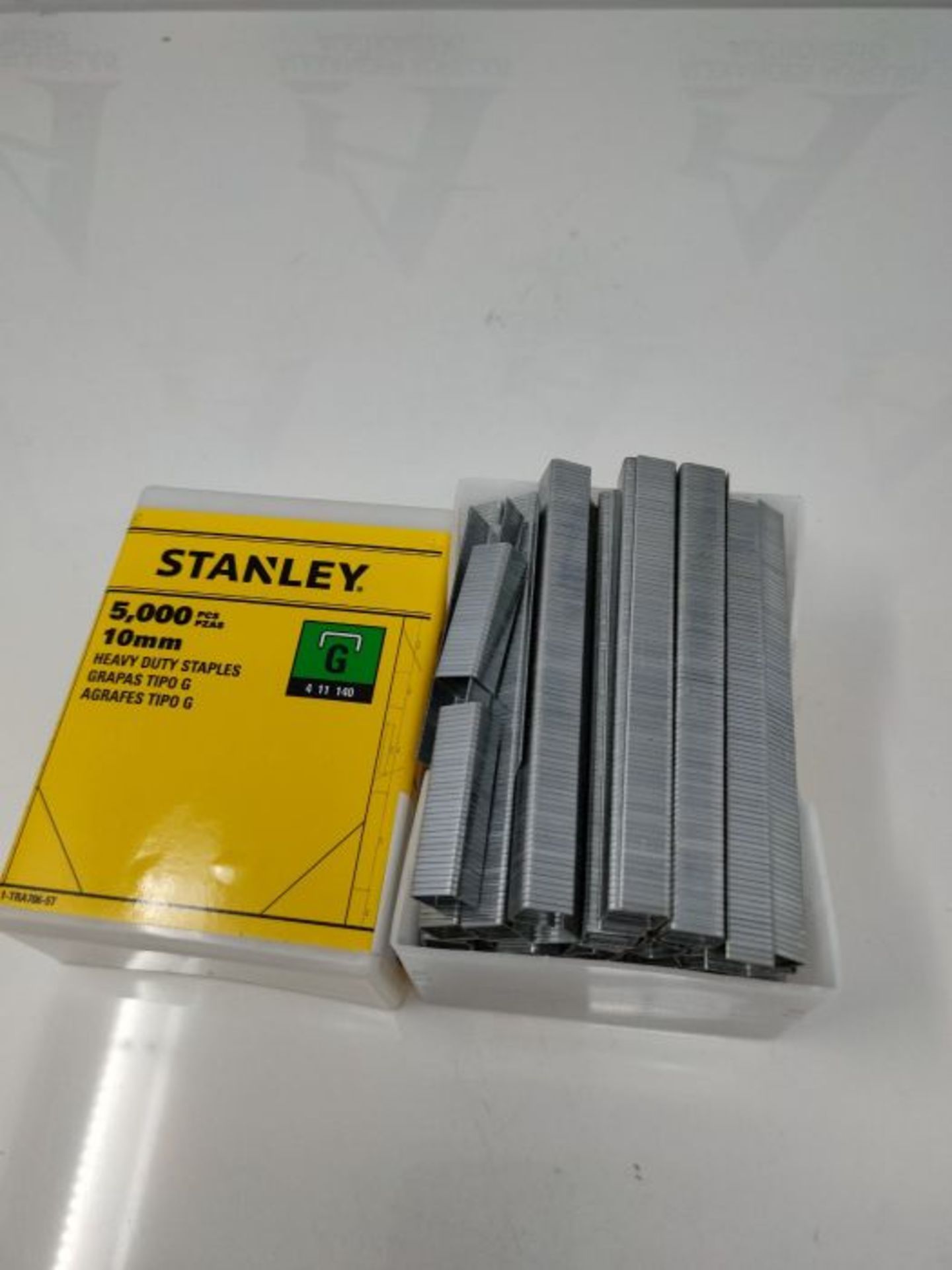 STANLEY Heavy Duty Cable Staples SharpShooter Pack of 5000 Type G 10 mm Resistant and - Image 3 of 3