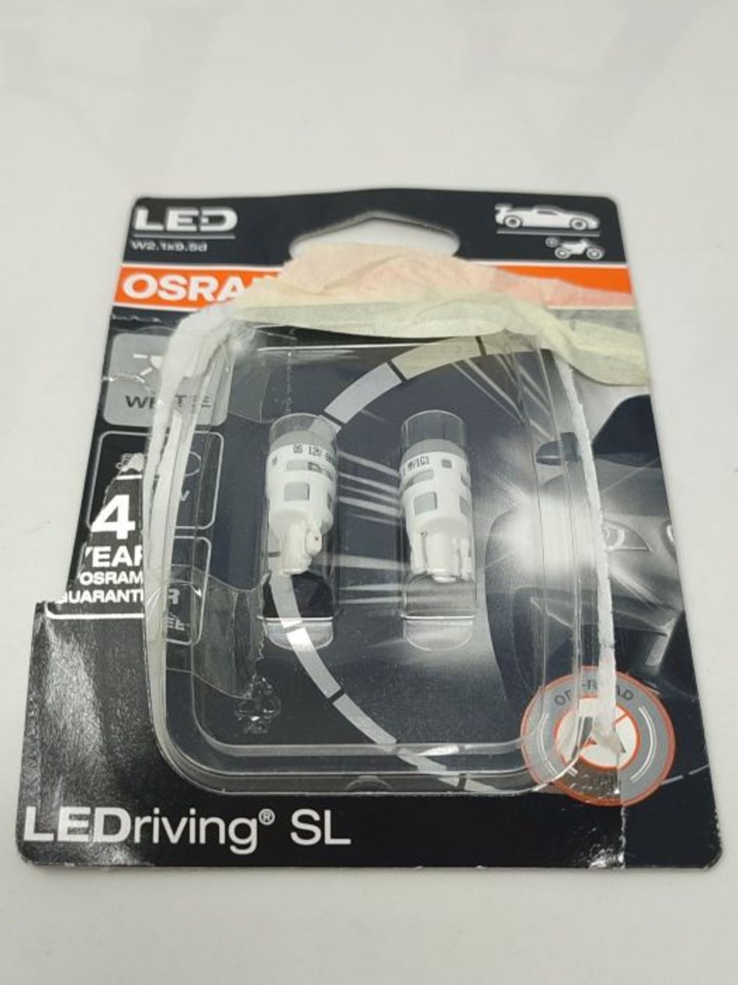 OSRAM LEDriving SL, W5W, White 6000K, LED signal lamps, Off-road only, non ECE, Doubl - Image 3 of 3