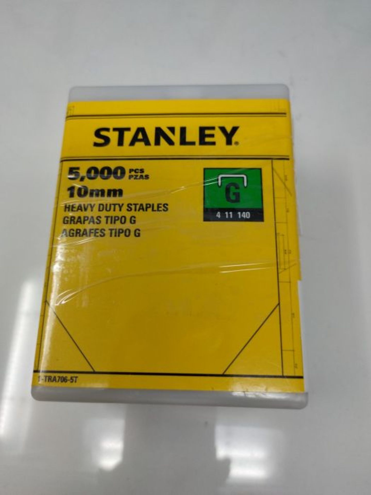 STANLEY Heavy Duty Cable Staples SharpShooter Pack of 5000 Type G 10 mm Resistant and - Image 2 of 3