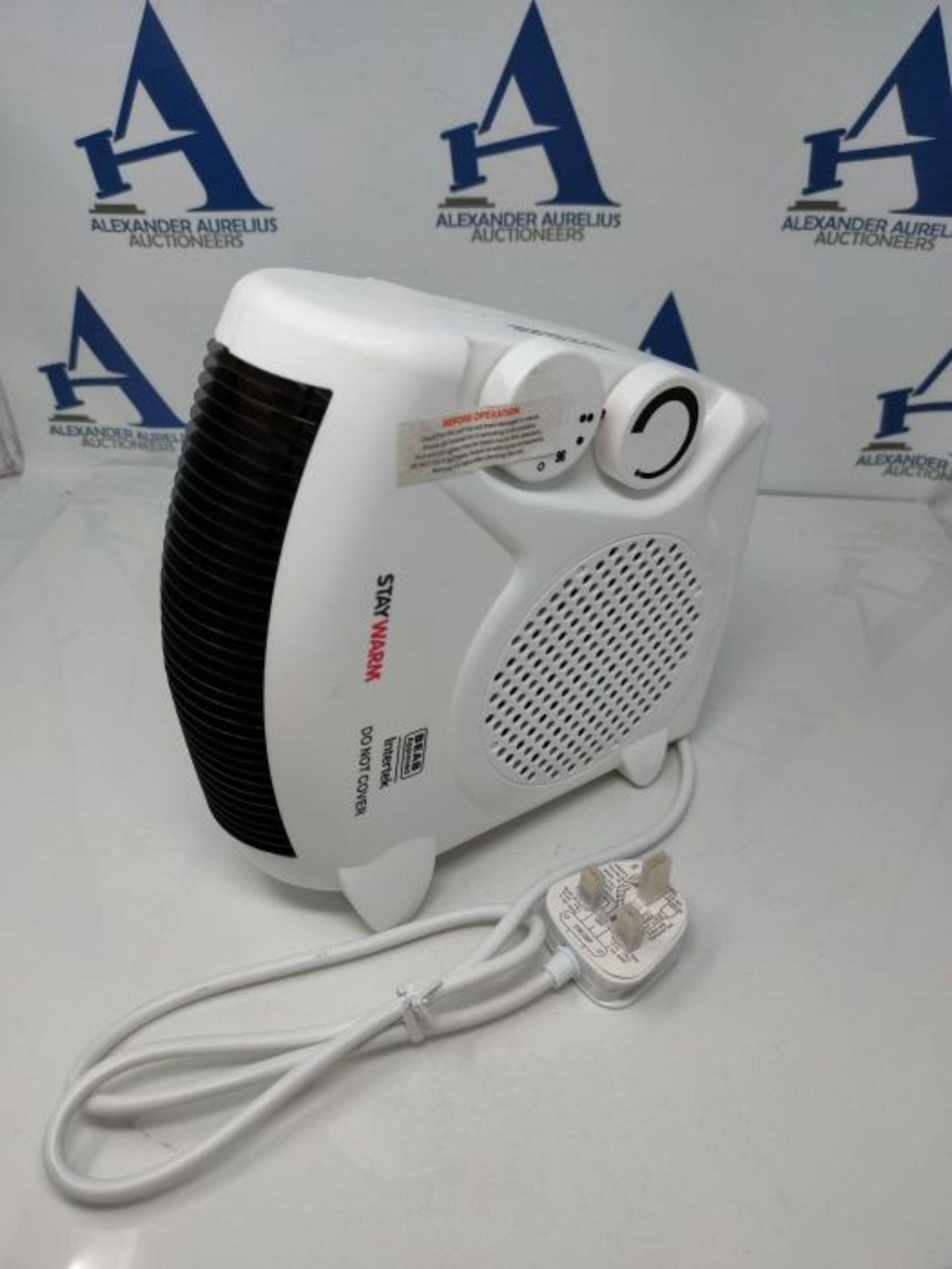 STAYWARM® 2000w Upright and Flatbed Fan Heater with 2 Heat Settings / Cool Blow Fan / - Image 3 of 6