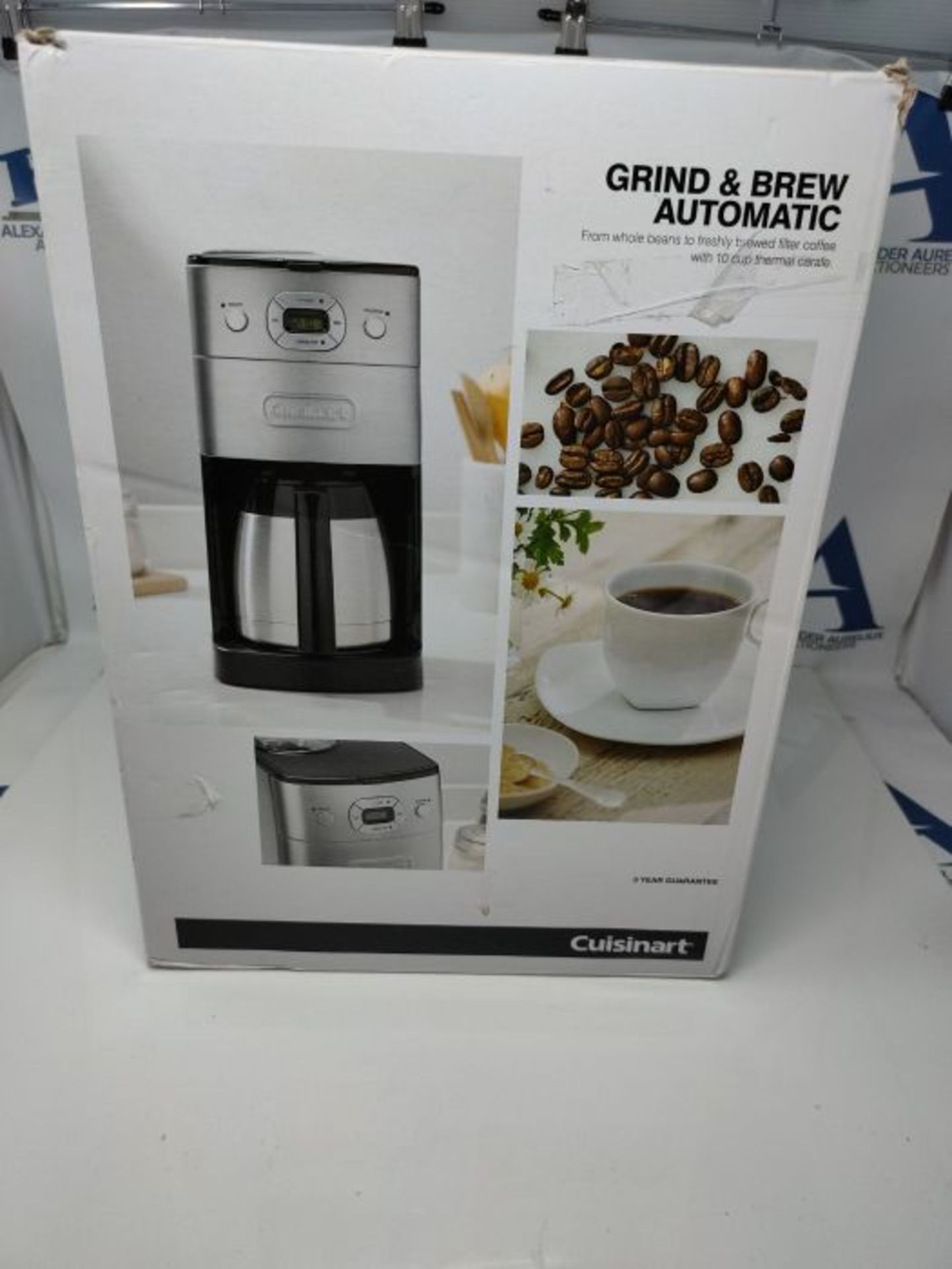 RRP £158.00 Cuisinart Grind and Brew Automatic | Bean to Cup Filter Coffee Maker | Thermal Carafe