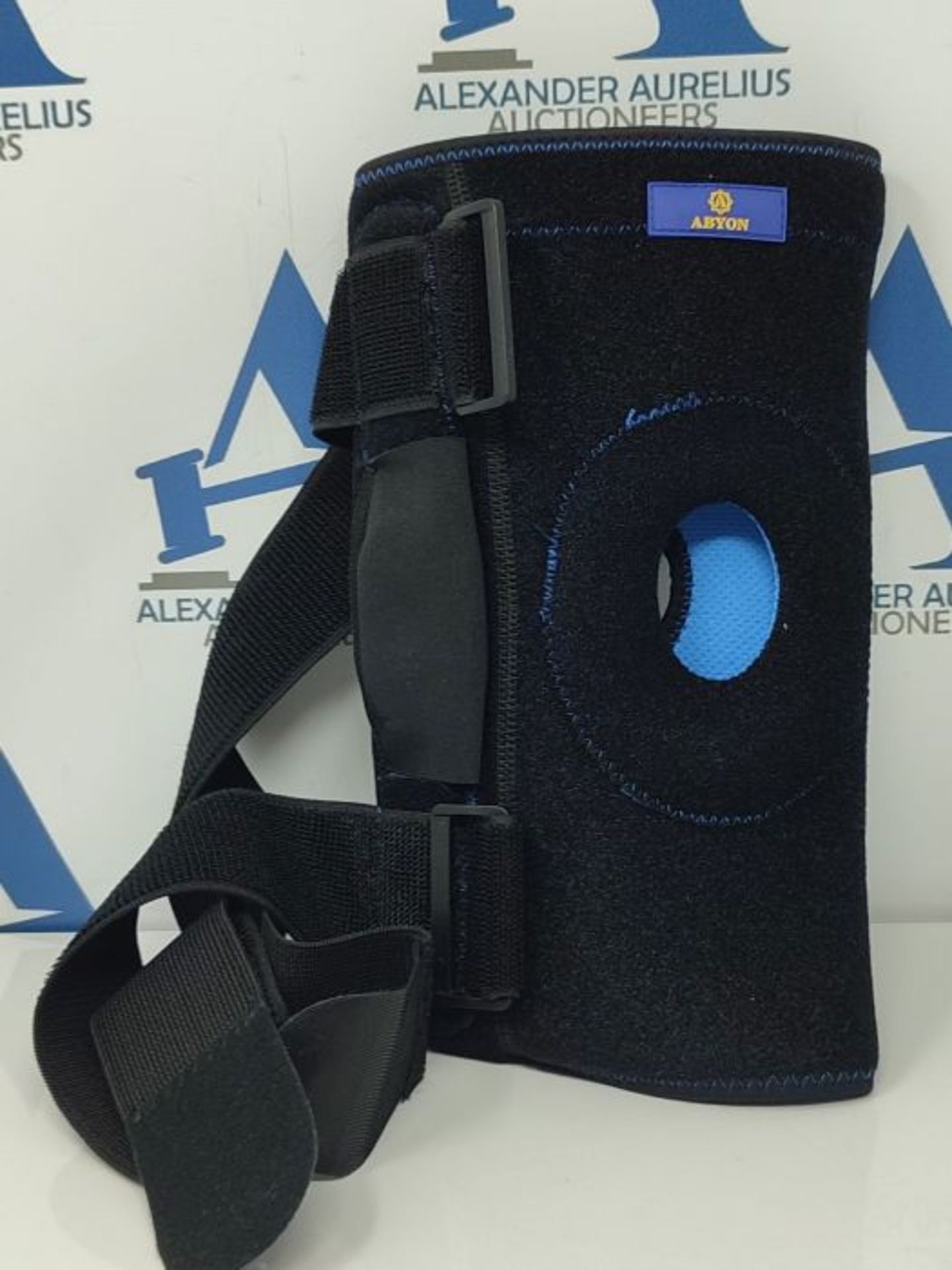 ABYON [UPGRADE] Hinged Knee Brace, Open Patella with Adjustable Straps and Dual Side S