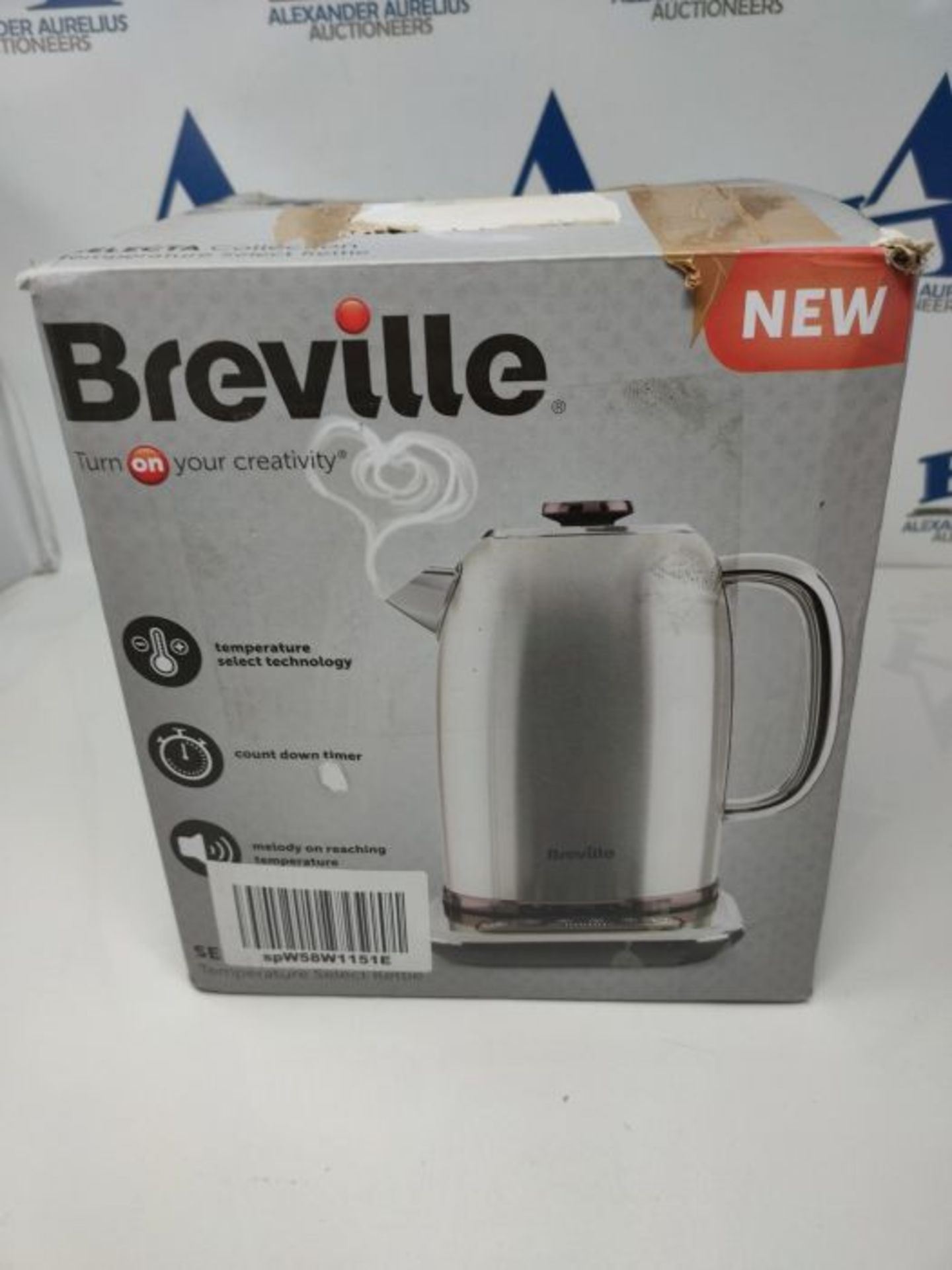 RRP £69.00 Breville Temperature Select Electric Kettle | 1.7 L | 3kW Fast Boil | Smart Digital Co