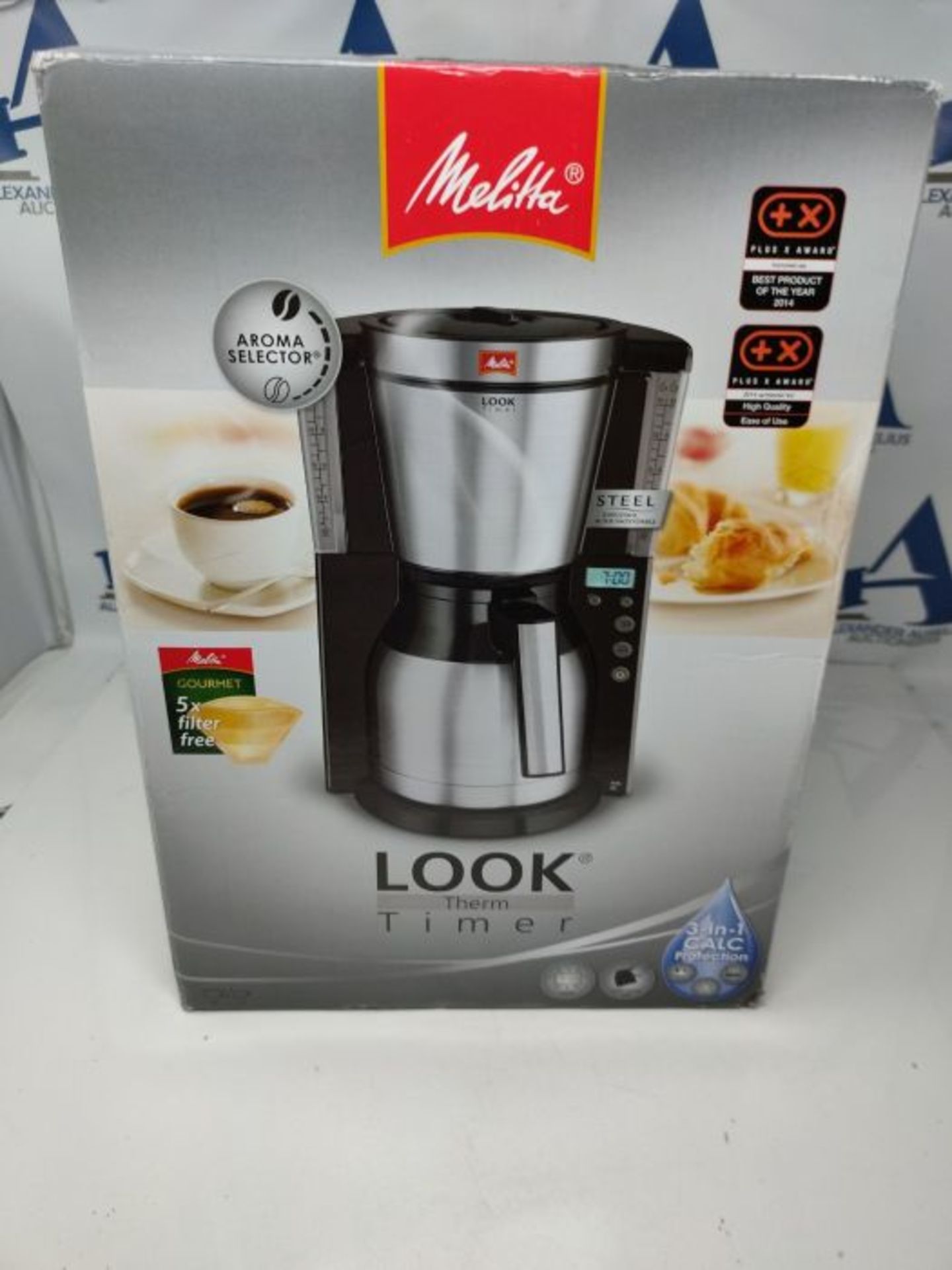 Melitta 6738044 Filter Coffee Machine with Insulated Jug, Timer Feature, Aroma Selecto