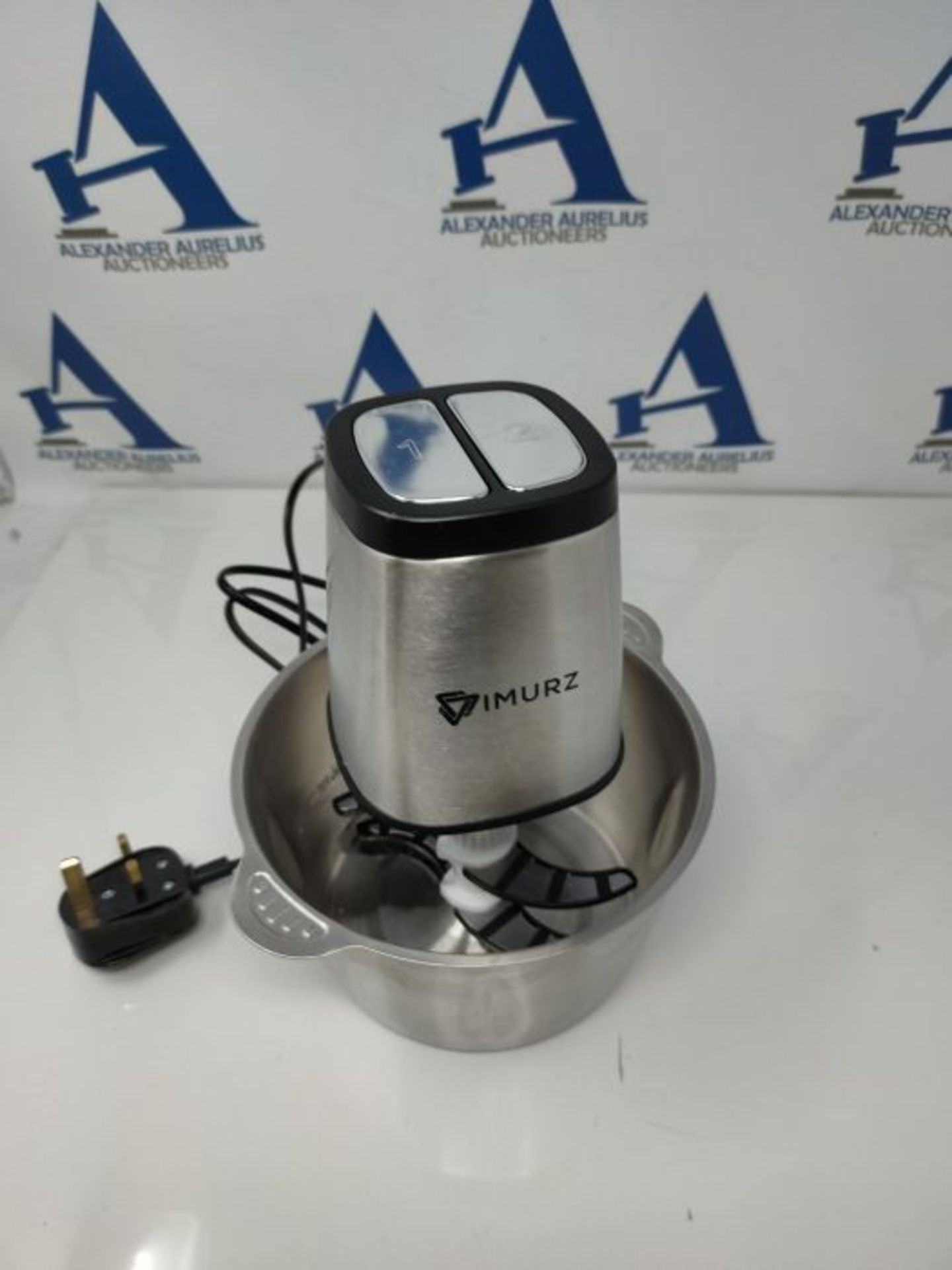 [INCOMPLETE] Mini Chopper Electric Food Processor with 2 Litre Stainless Steel Bowl, 2 - Image 2 of 2