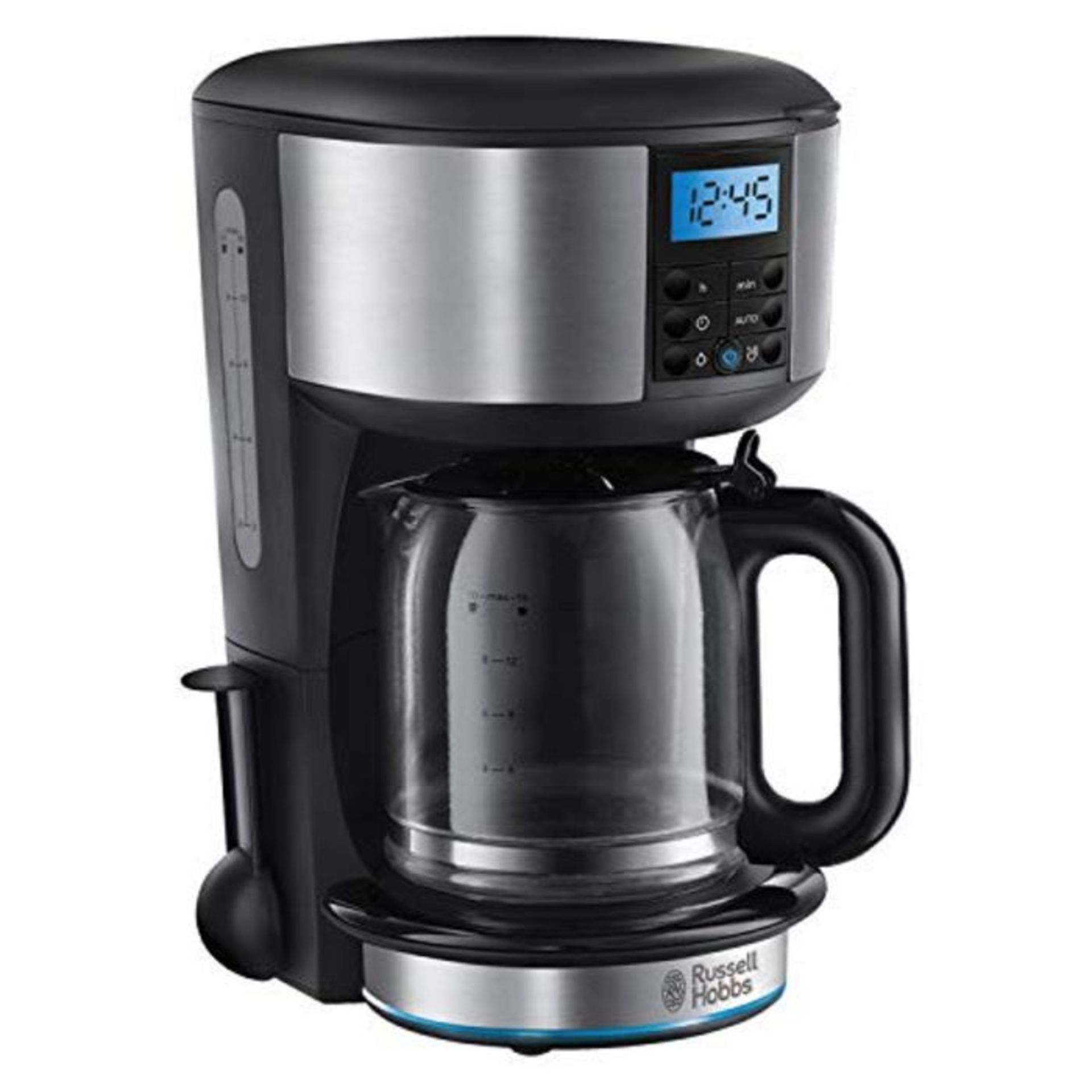 RRP £60.00 Russell Hobbs 20680 Buckingham Filter Coffee Machine, 1.25 Litre, Black/Silver