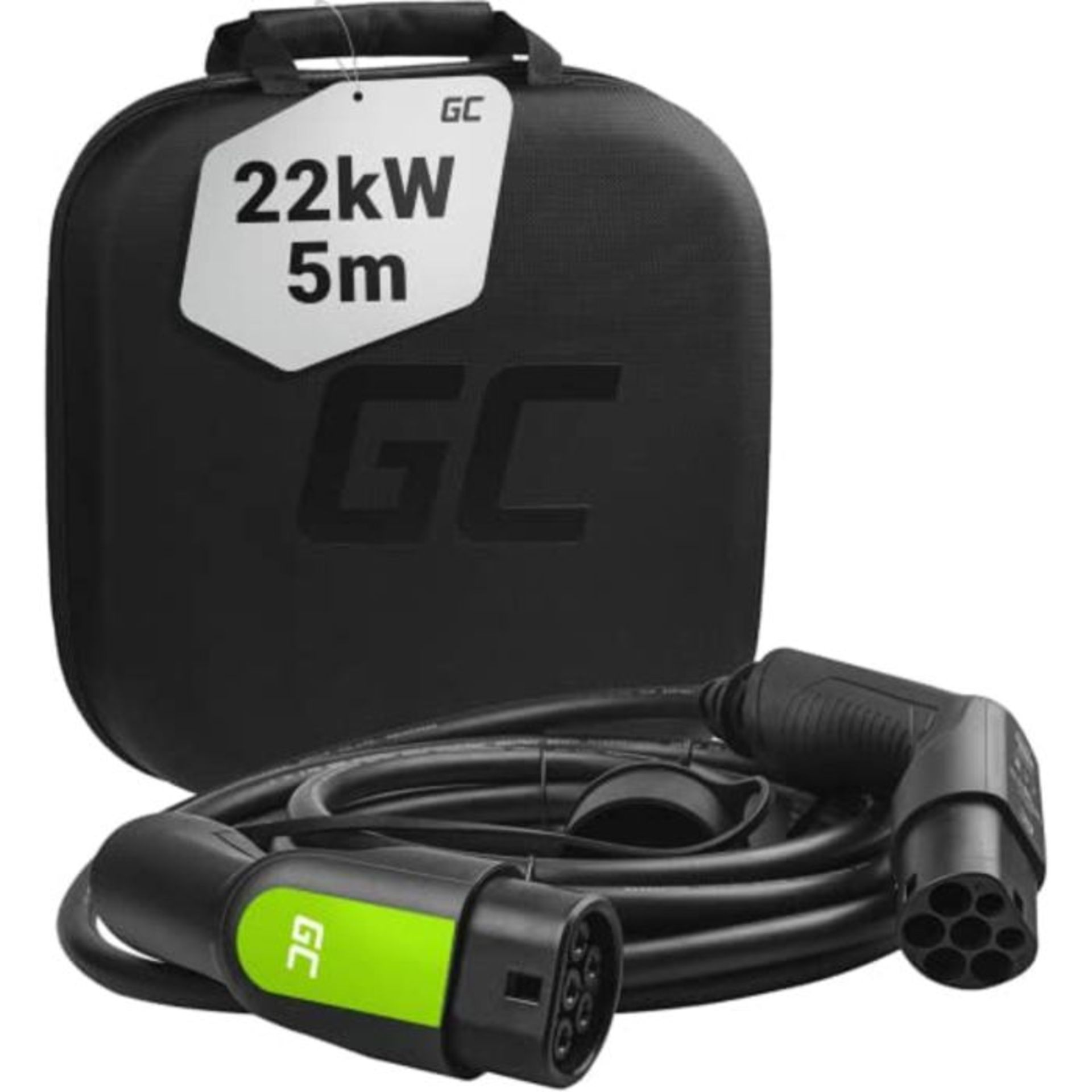 RRP £189.00 Green Cell GC Typ 2 Ladekabel für EV Elektroautos PHEV | 22kW | 32A | 5 Meter | Typ 2