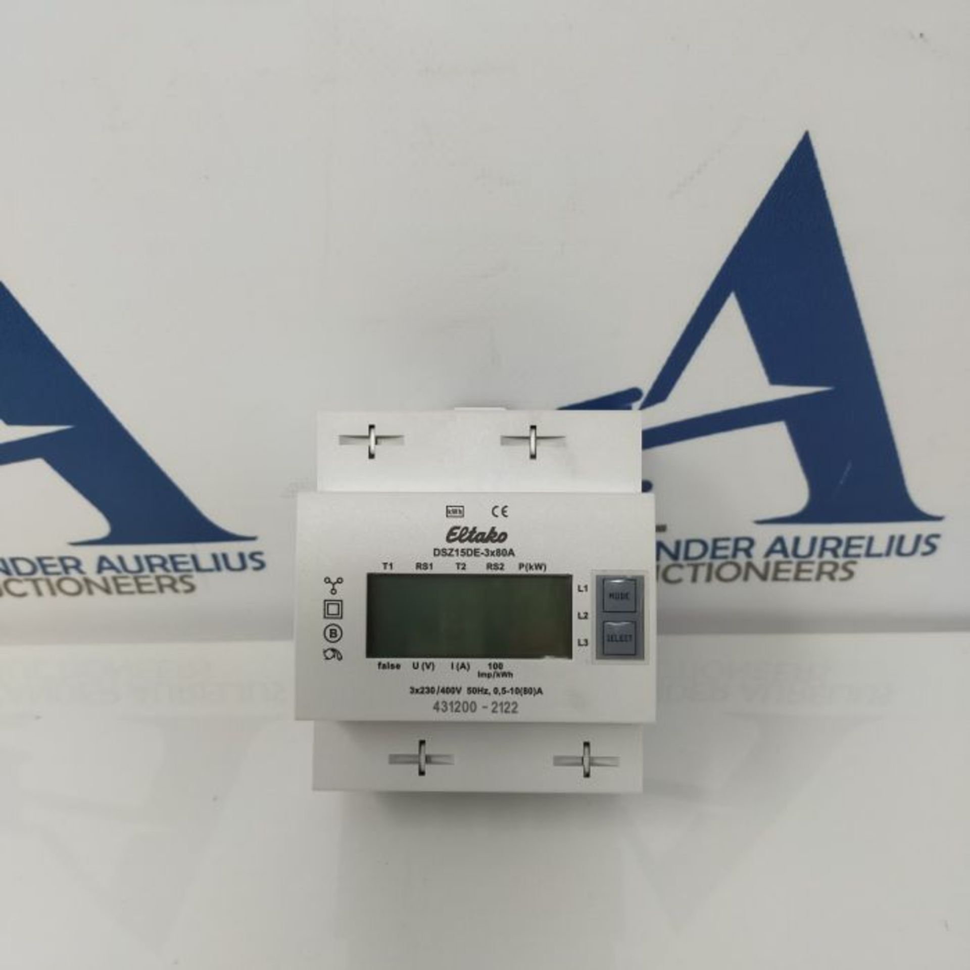 RRP £65.00 Eltako DSZ15DE-3x80A 400 V Uncalibrated Three-Current Meter - Image 2 of 2