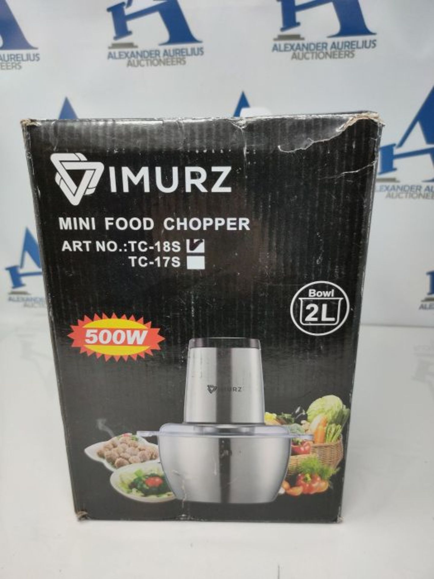 [INCOMPLETE] Mini Chopper Electric Food Processor with 2 Litre Stainless Steel Bowl, 2