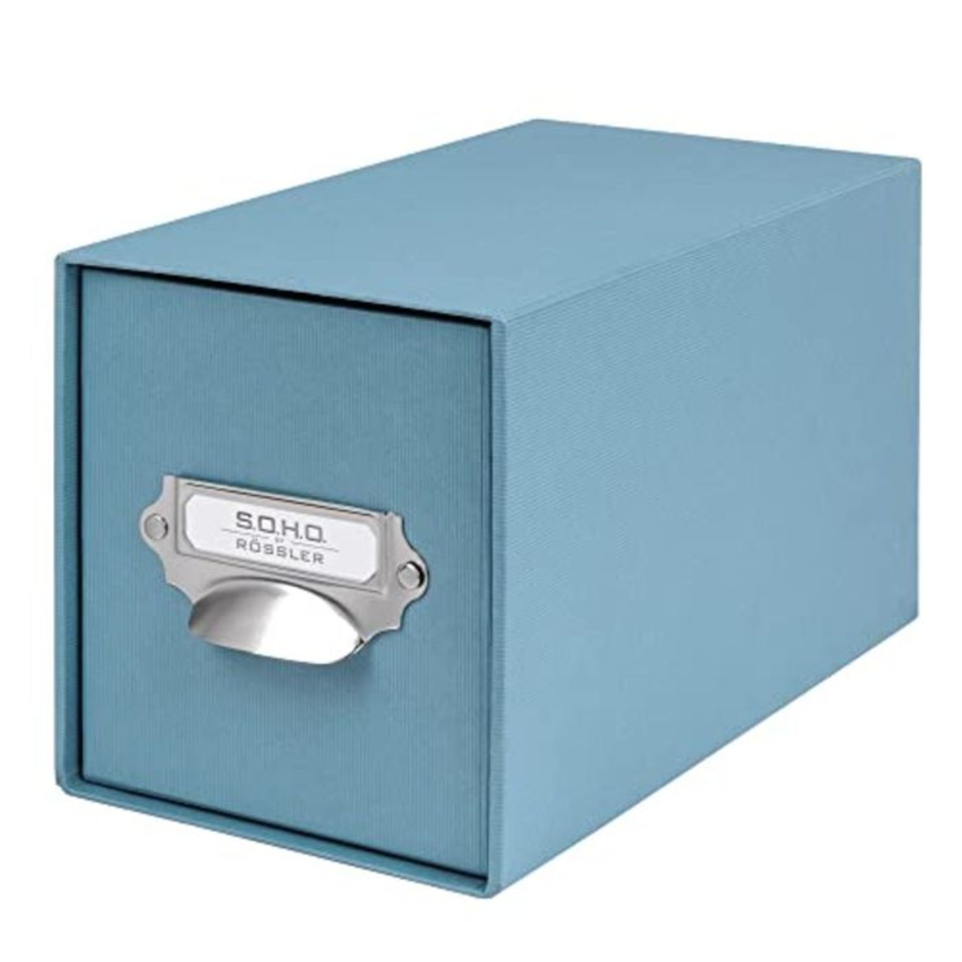 S.O.H.O. 1327452150 Denim CD Box with Handle and Index Holder