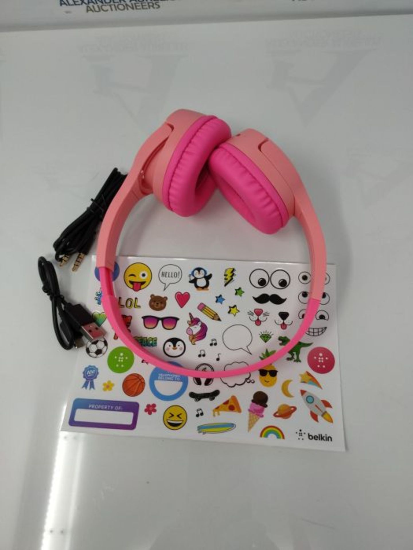 Belkin SoundForm Mini Kids Wireless Headphones with Built in Microphone, On Ear Headse - Image 3 of 3