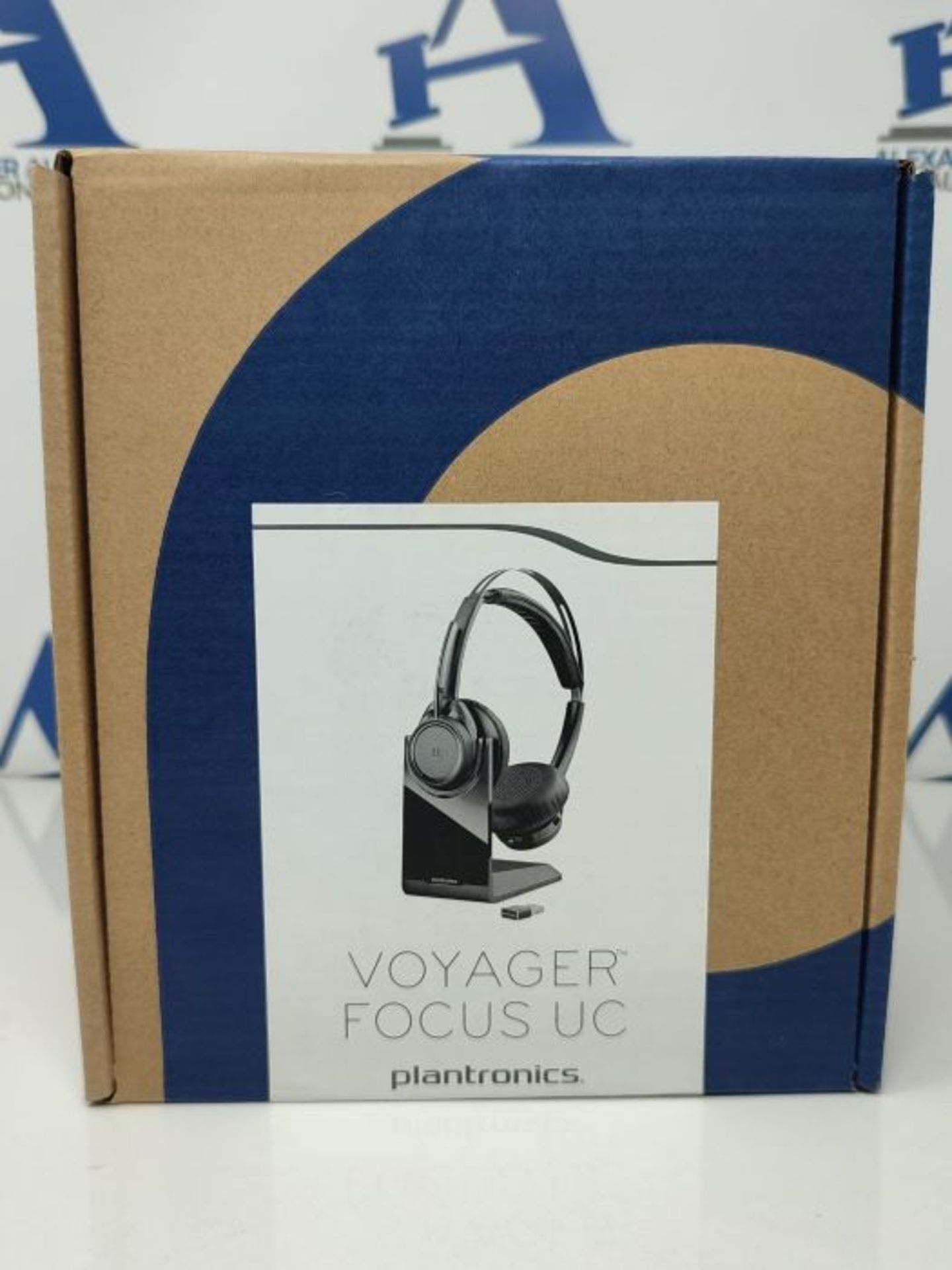 RRP £140.00 Poly - Voyager Focus UC with Charge Stand (Plantronics) - Bluetooth Dual-Ear (Stereo) - Image 2 of 3