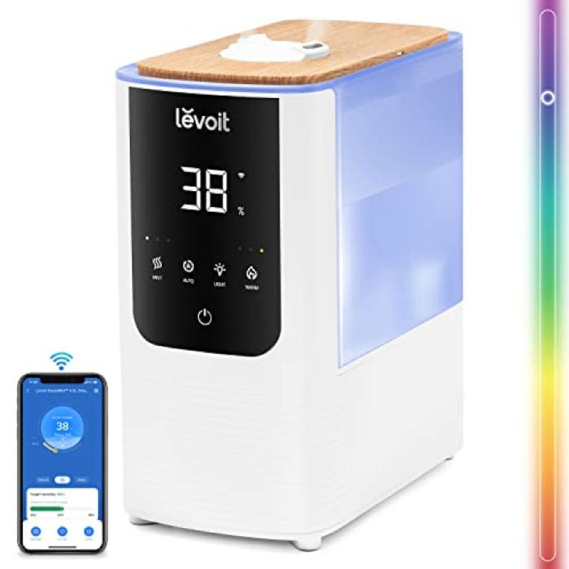 RRP £99.00 LEVOIT Smart Warm&Cool Humidifier for Bedroom 4.5L,Amazon Exclusive,Top-Fill Aroma Dif