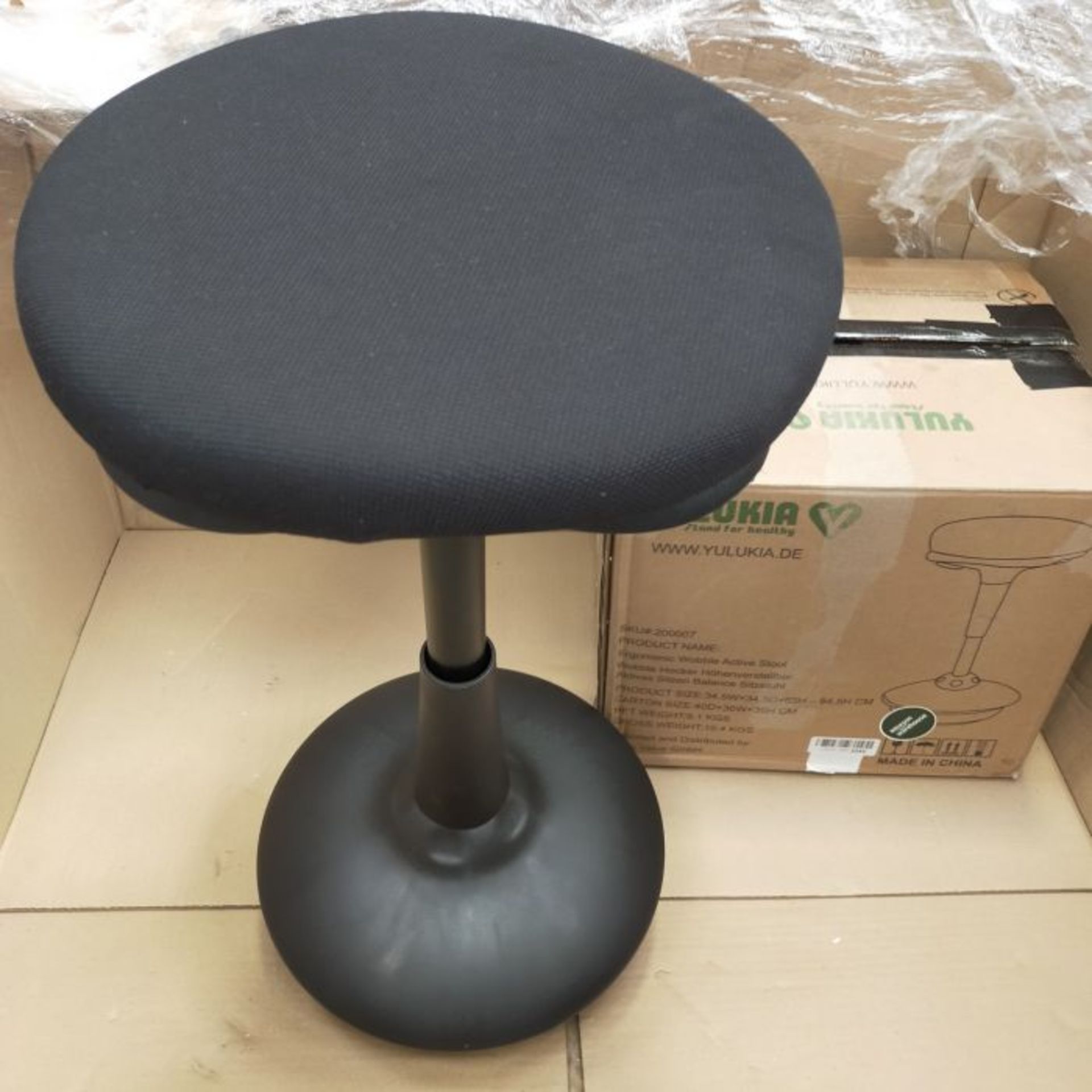 RRP £90.00 YULUKIA 200007 Wobble Stool Height Adjustable Active Sitting Balance Chair for Office - Image 2 of 3