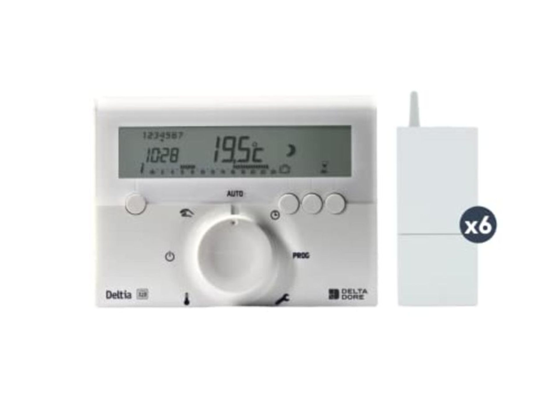 RRP £434.00 Delta Dore DEL6050458 Radio Thermostat with Pilot Wire for Controlling 3 Zones