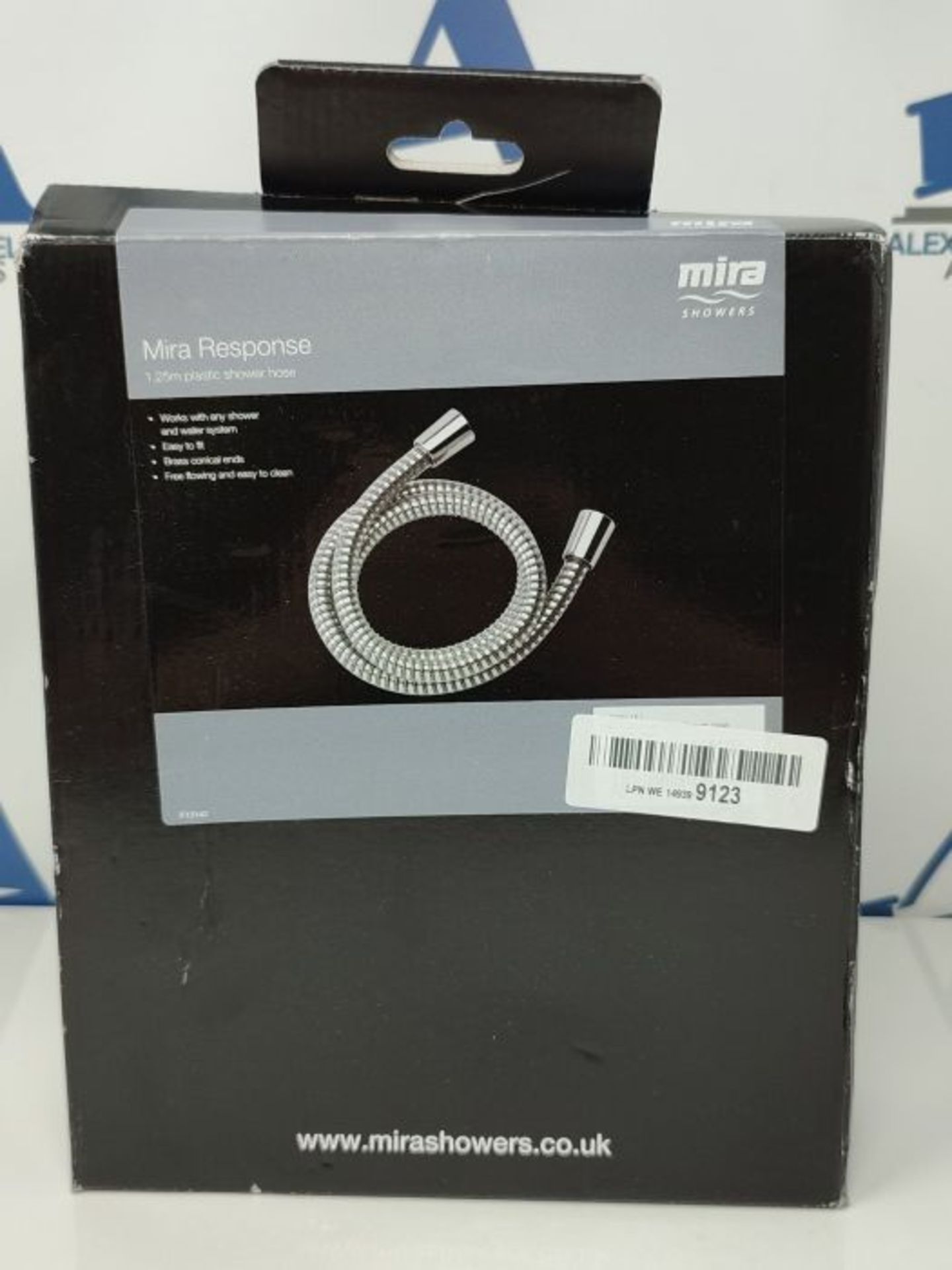 Mira Response 1.1605.167 Plastic Shower Hose 1.25 m, Chrome Finish - Image 2 of 3