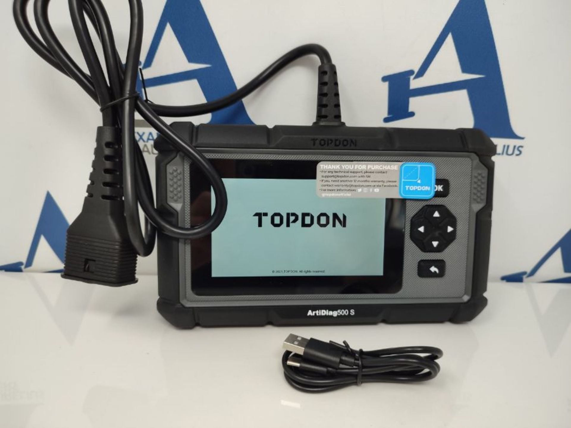 RRP £156.00 TOPDON OBD2 Code Reader Scanner ArtiDiag500S, Engine/ABS/SRS/Transmission Car Diagnost - Image 3 of 3