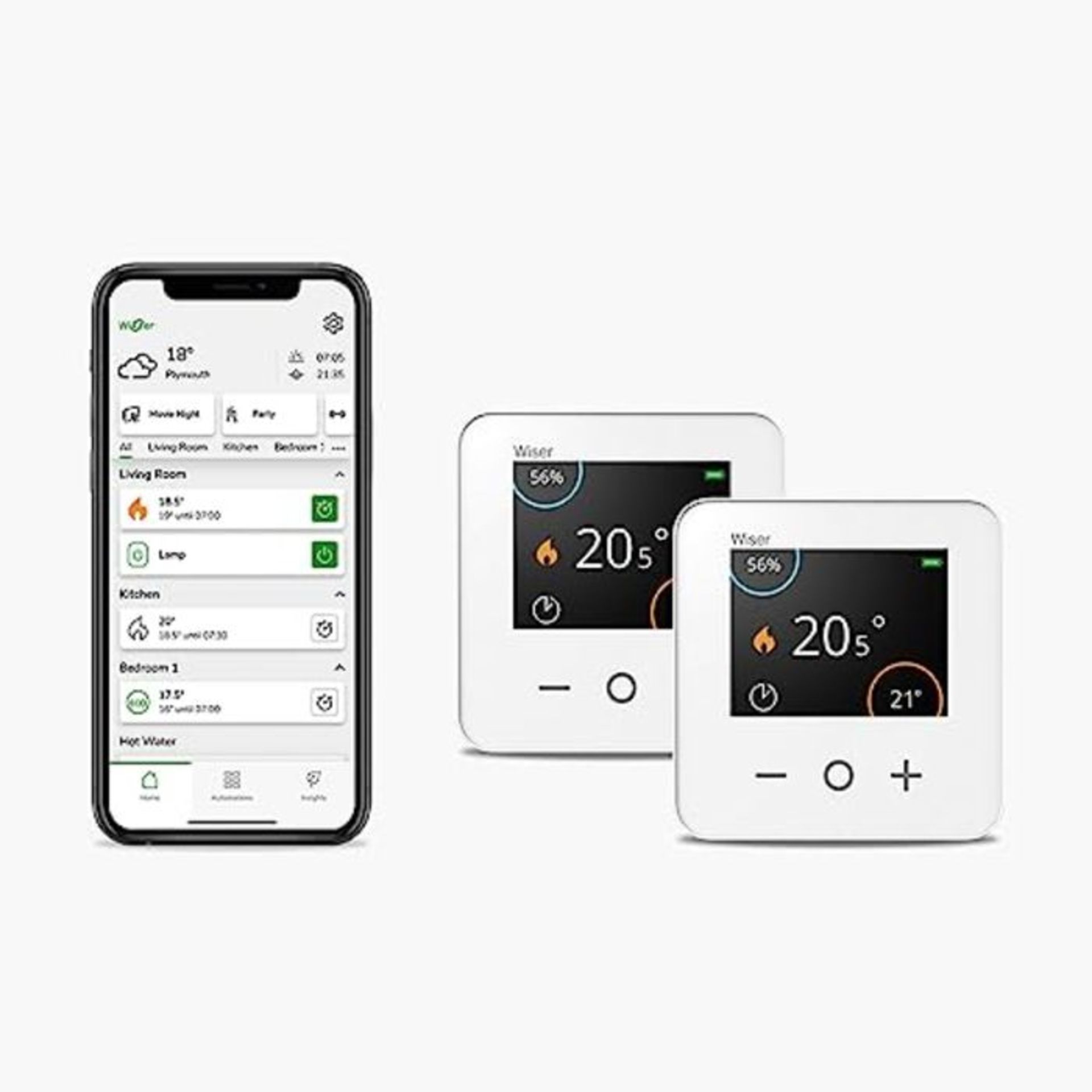 RRP £233.00 Drayton Wiser Smart Thermostat Dual Zone Heating and Hot Water Control - Works with Am